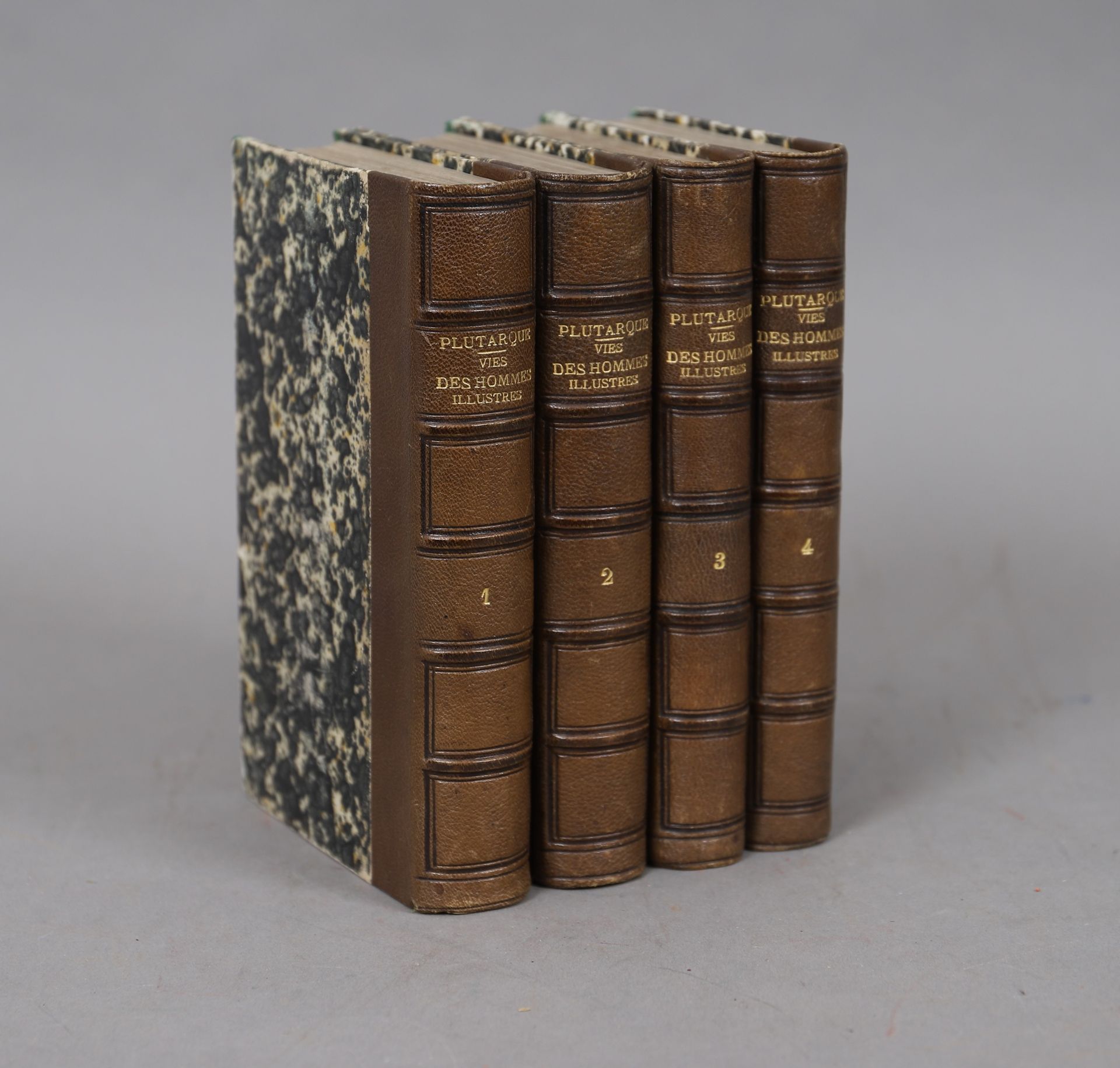 Null PLUTARQUE – VIE des HOMMES ILLUSTRES

4 volumes reliés.

1861