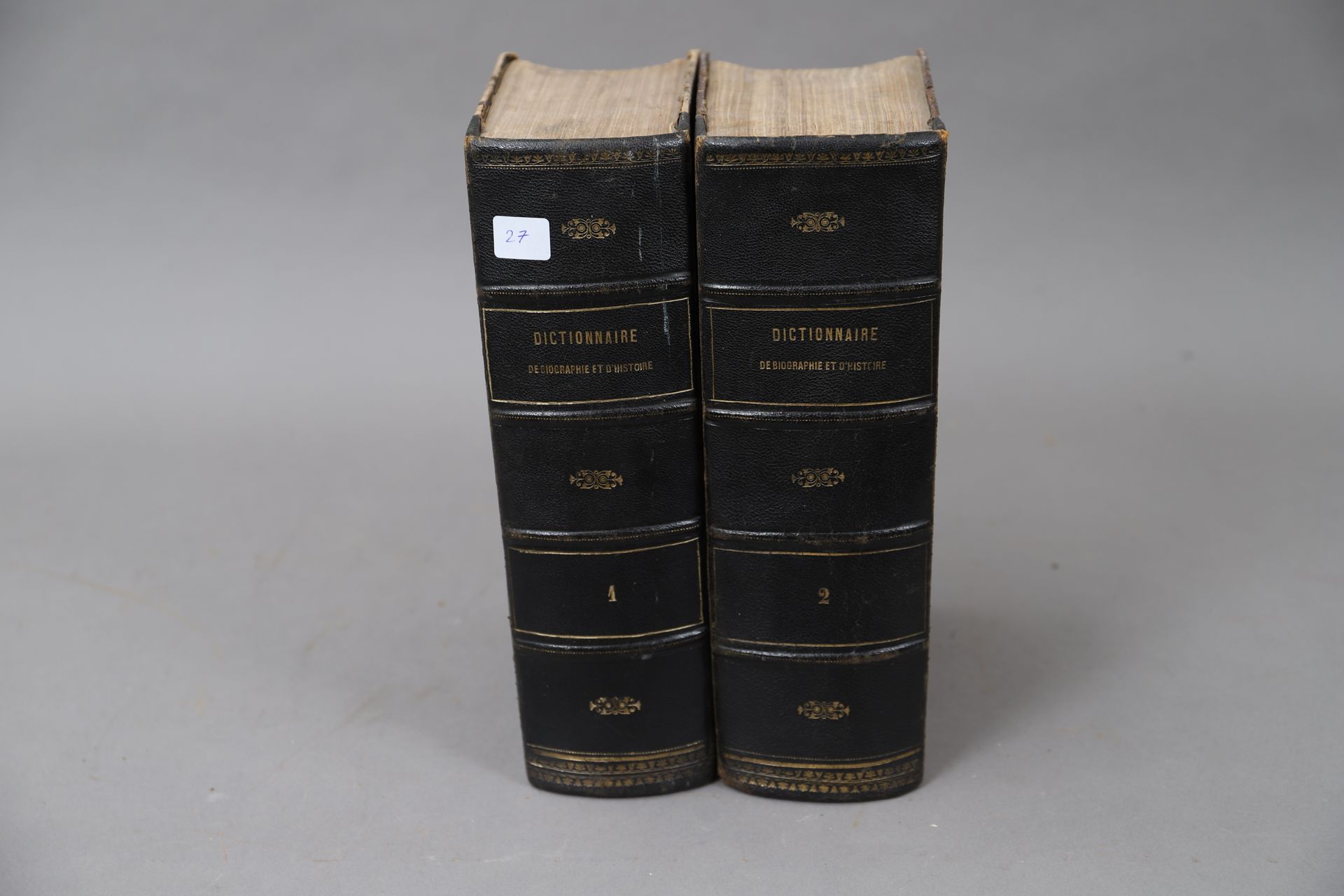 Null DICTIONNAIRE d’HISTOIRE. 

1873

2 volumes, reliés.