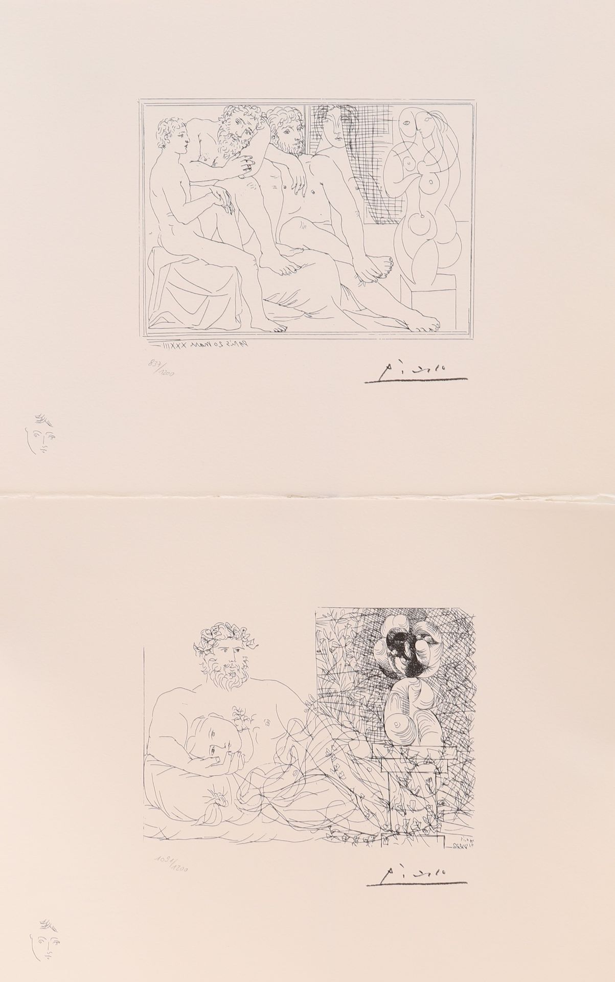 Null Pablo Picasso (1881-1973)

Paire de lithographies monochrome.

Numérotées 1&hellip;