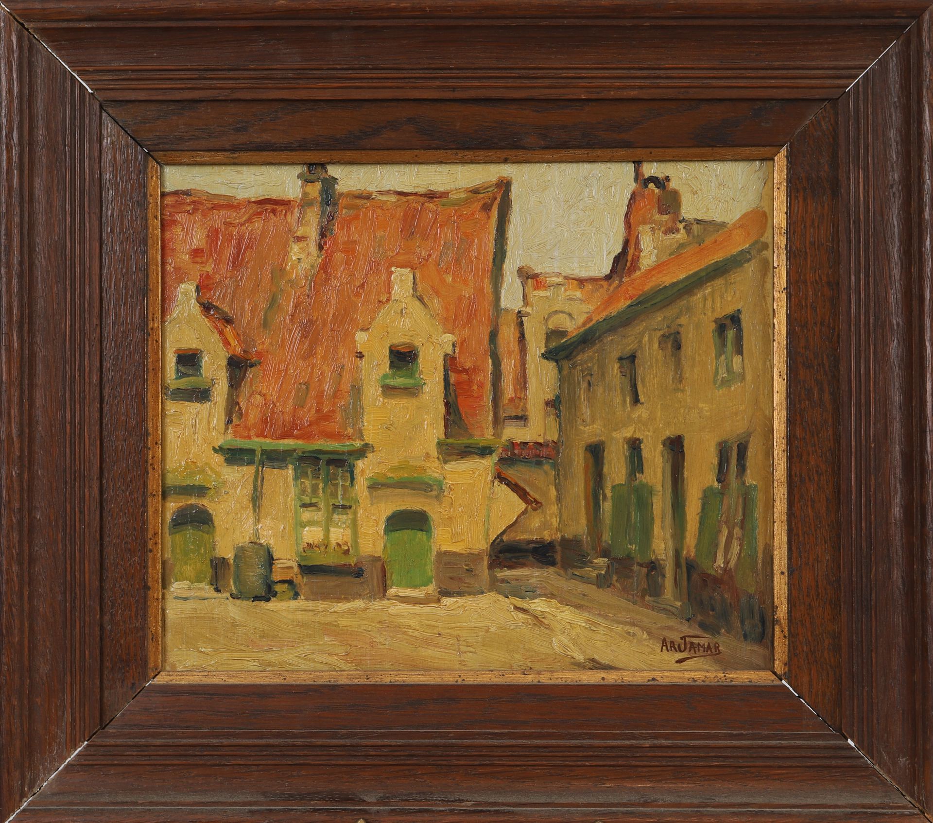 Null Armand Jamar (1870-1946)

Artiste peintre belge

Huile sur bois, rue de Bru&hellip;