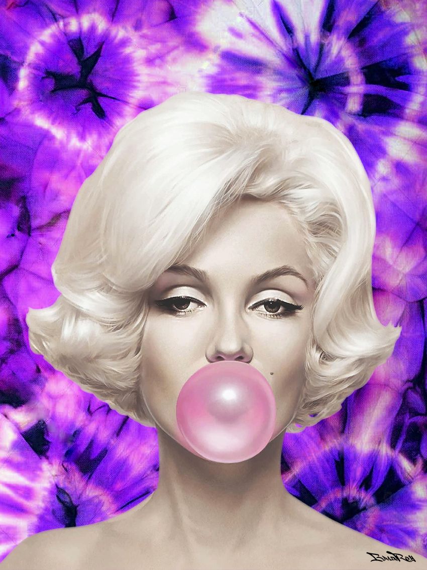 Null BrainRoy (né en 1980)

"Marilyn Ballon, Tie and dye, Purple"

 Tableau plex&hellip;