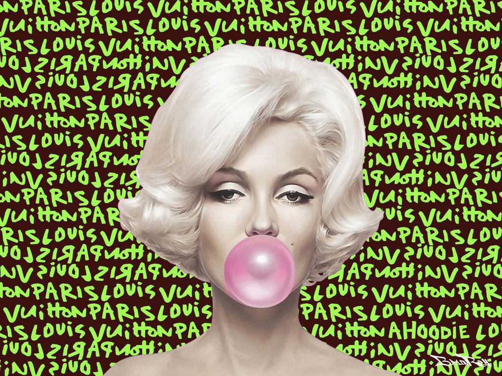 Null BrainRoy (born 1980)

"Marilyn x Louis Vuitton Green

Acrylic glass finish &hellip;