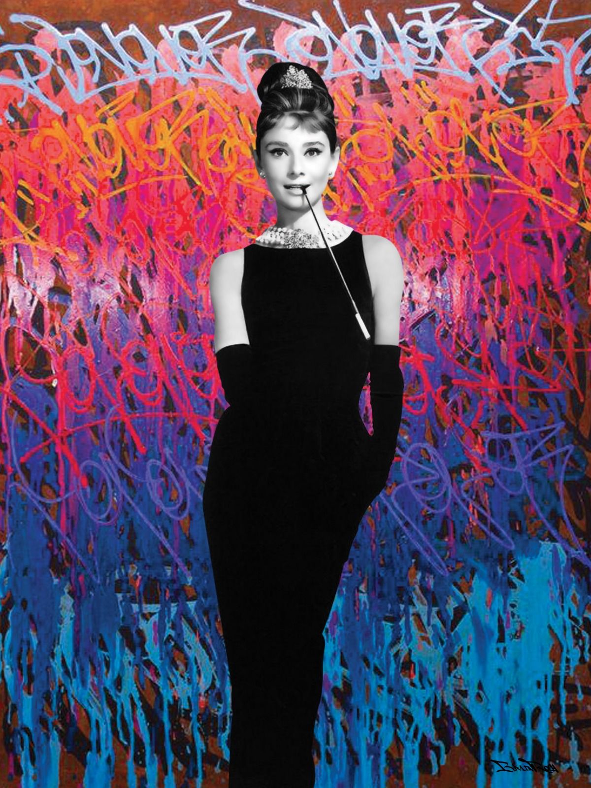Null BrainRoy (nato nel 1980)

"Graffiti di Audrey Hepburn

Stampa con finitura &hellip;