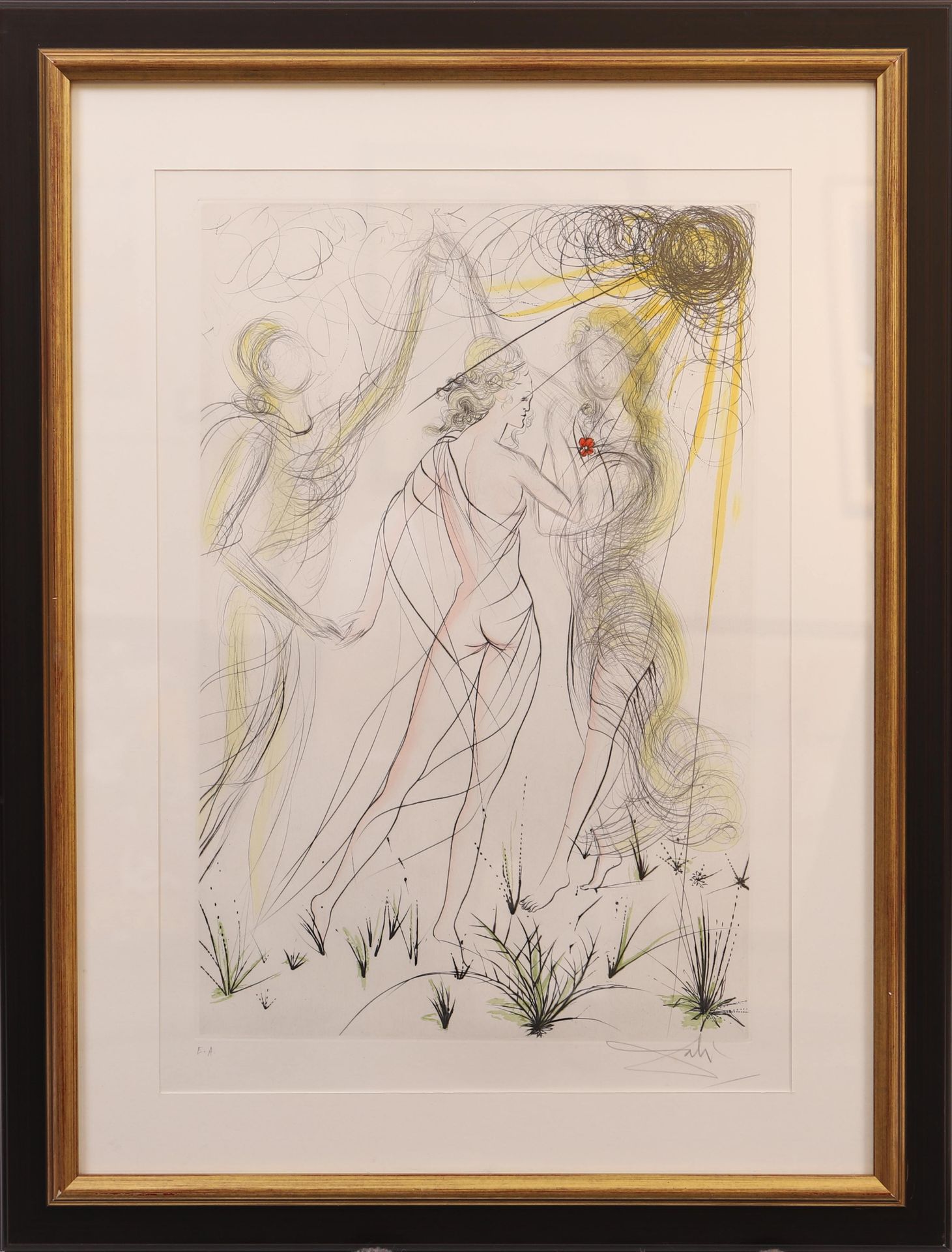 Null "Der Frühling" von Salvador DALI (1904-1989).

Unter Glas gerahmte Radierun&hellip;