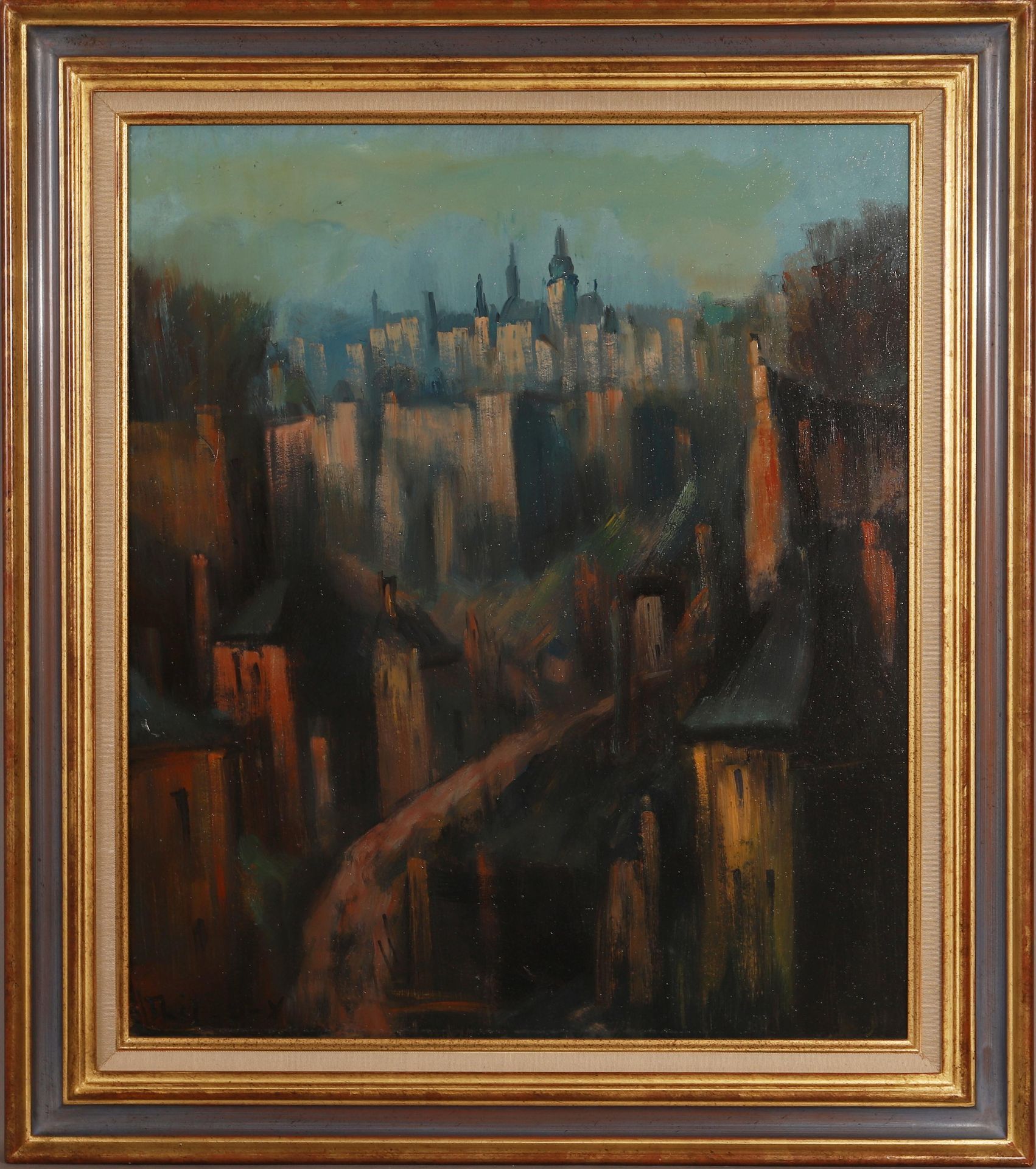 Null 让-皮埃尔-蒂尔曼(1904-1996)

卢森堡画家，CAL成员

Isorel上的油画，卢森堡市的景色

左下方有签名

外观尺寸：高：69；宽：&hellip;