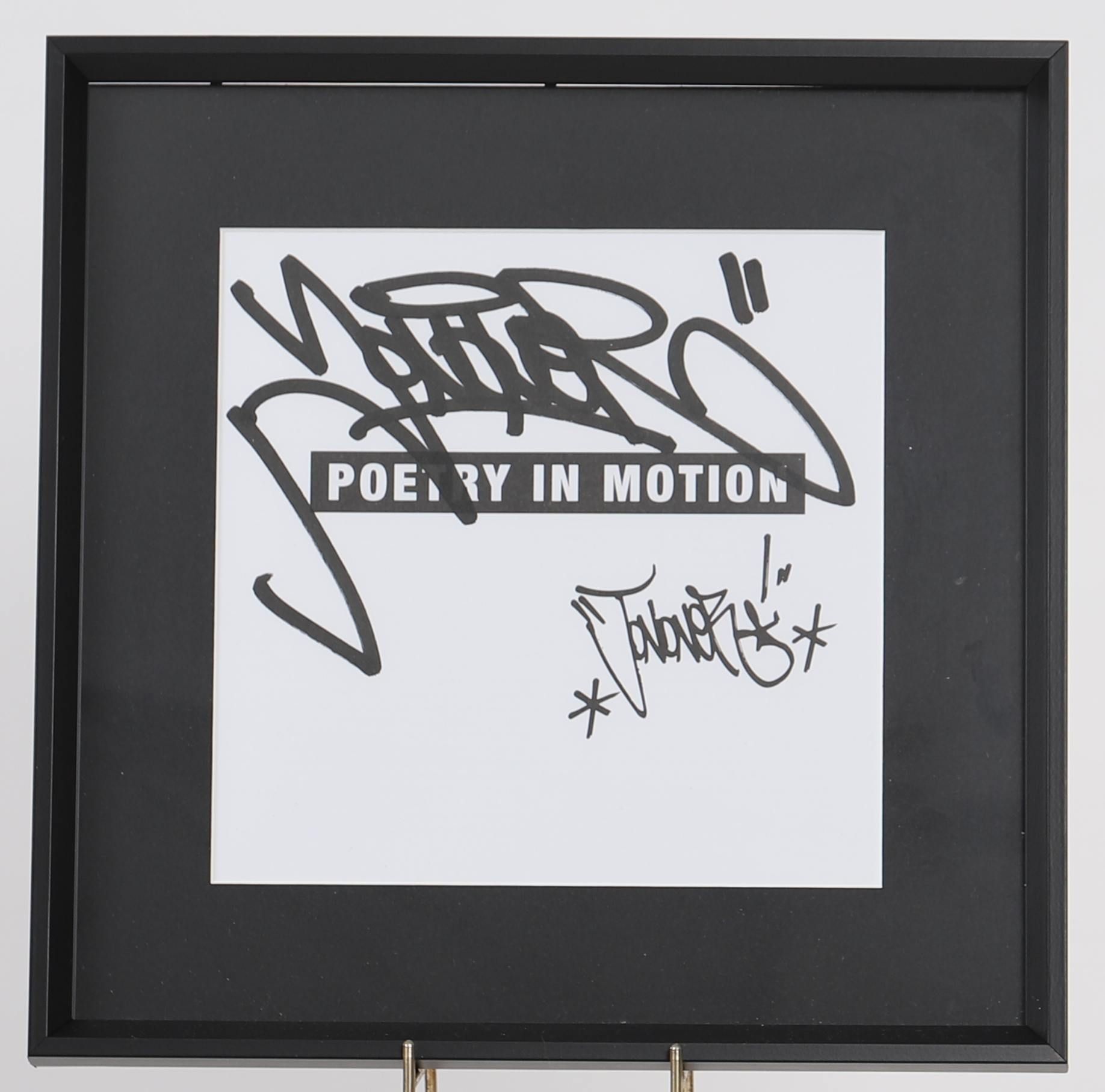 Null JonOne (né en 1963) 

"Poetry in motion" - Signature originale au feutre no&hellip;