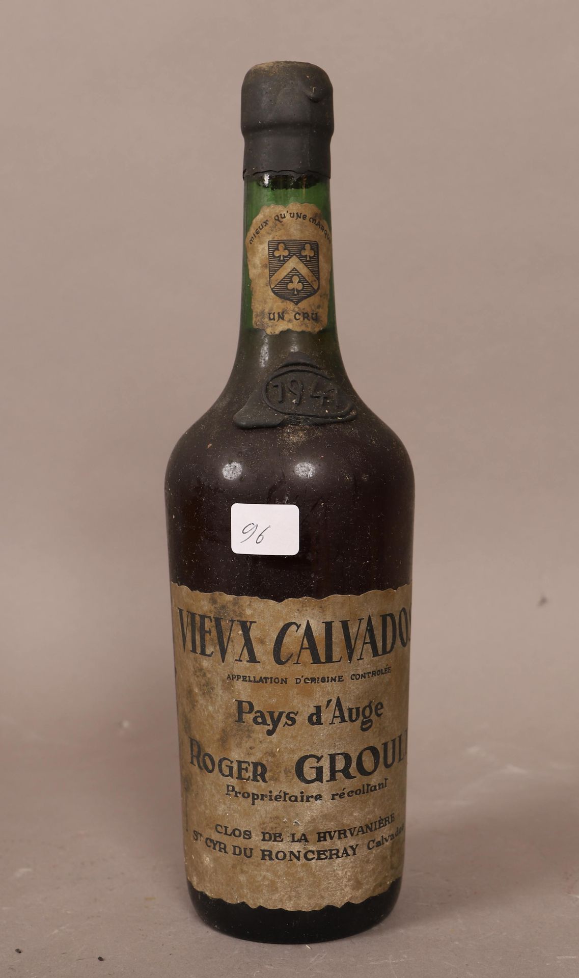 Null Calvados (x1)

Pays d'Auge (Land der Augen)

1941

0,70L