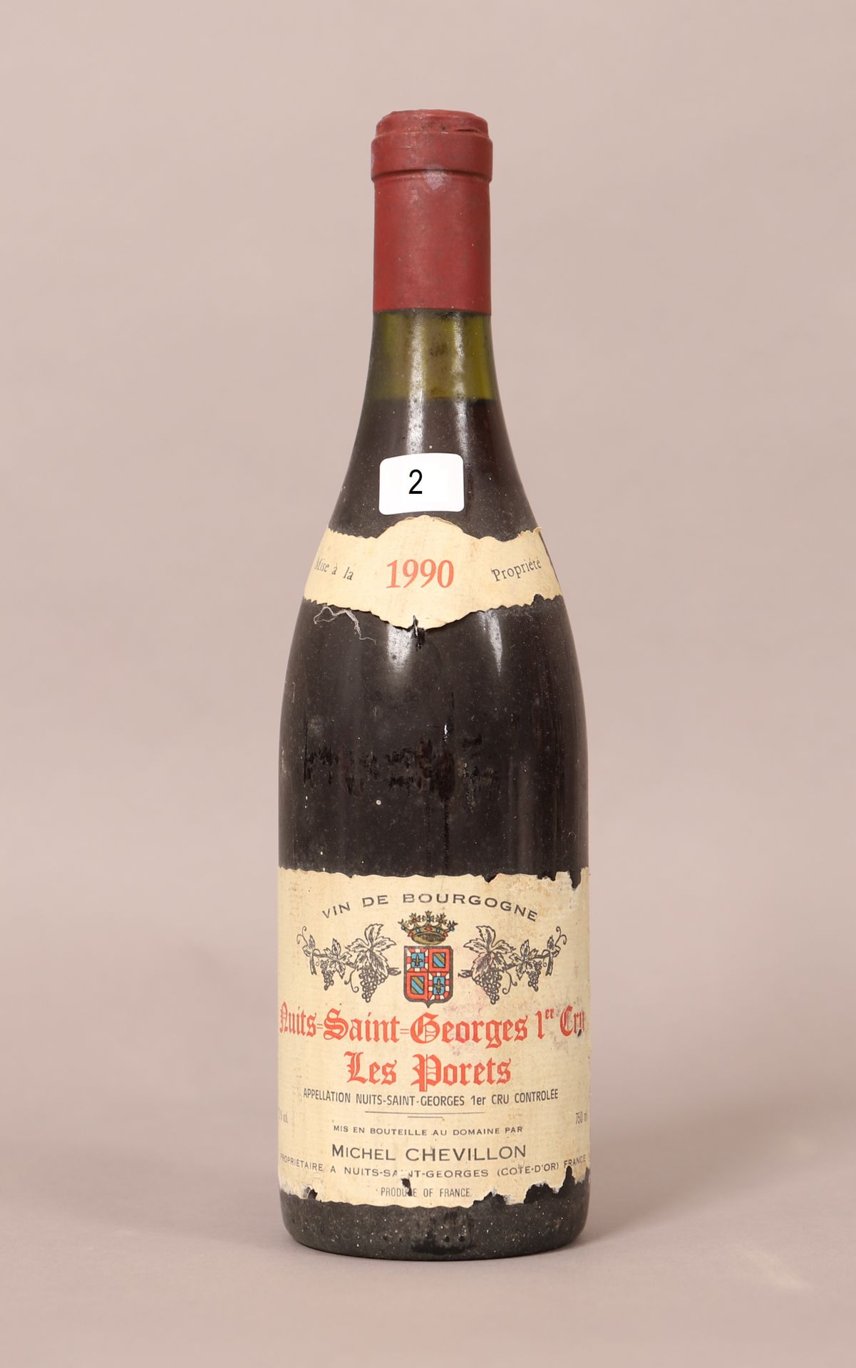 Null 圣乔治夜曲（Nuits St-Georges）Les Porets (x1)

特级初榨葡萄酒

米歇尔-谢维龙酒庄

1990

0,75L