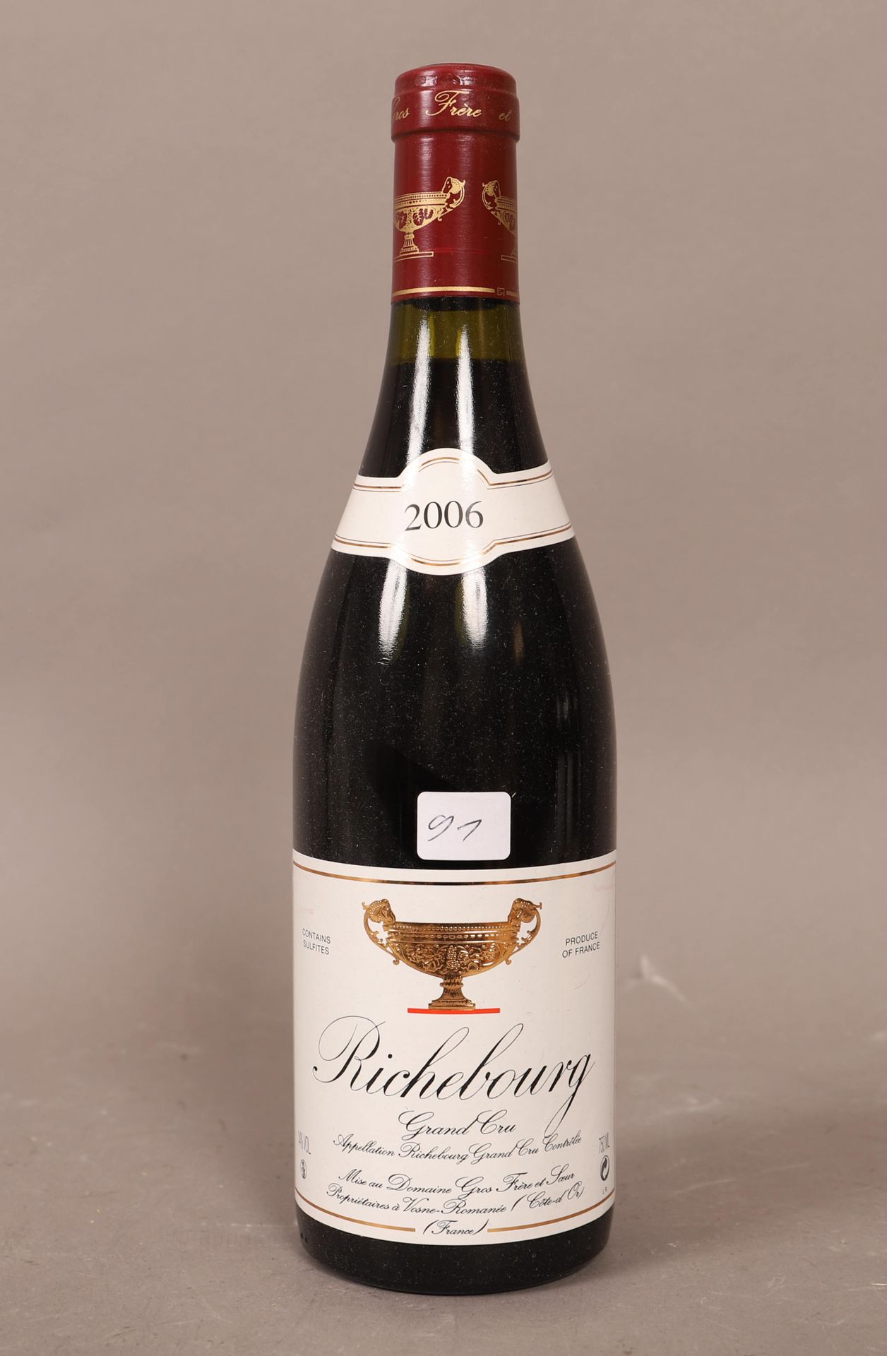 Null 里奇堡 (x1)

Gros Frère et Soeur酒庄

2006

0,75L