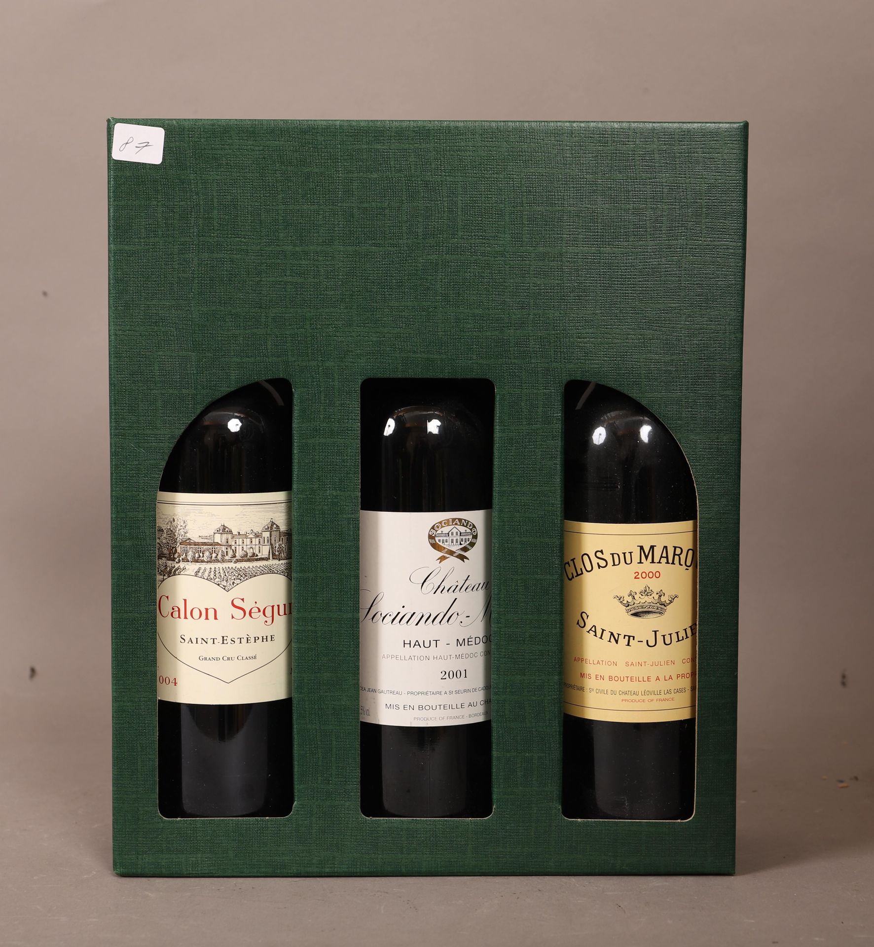 Null Coffret de Bordeaux

-Clos du Marquis (Saint Julien) 2000

-Château Sociand&hellip;