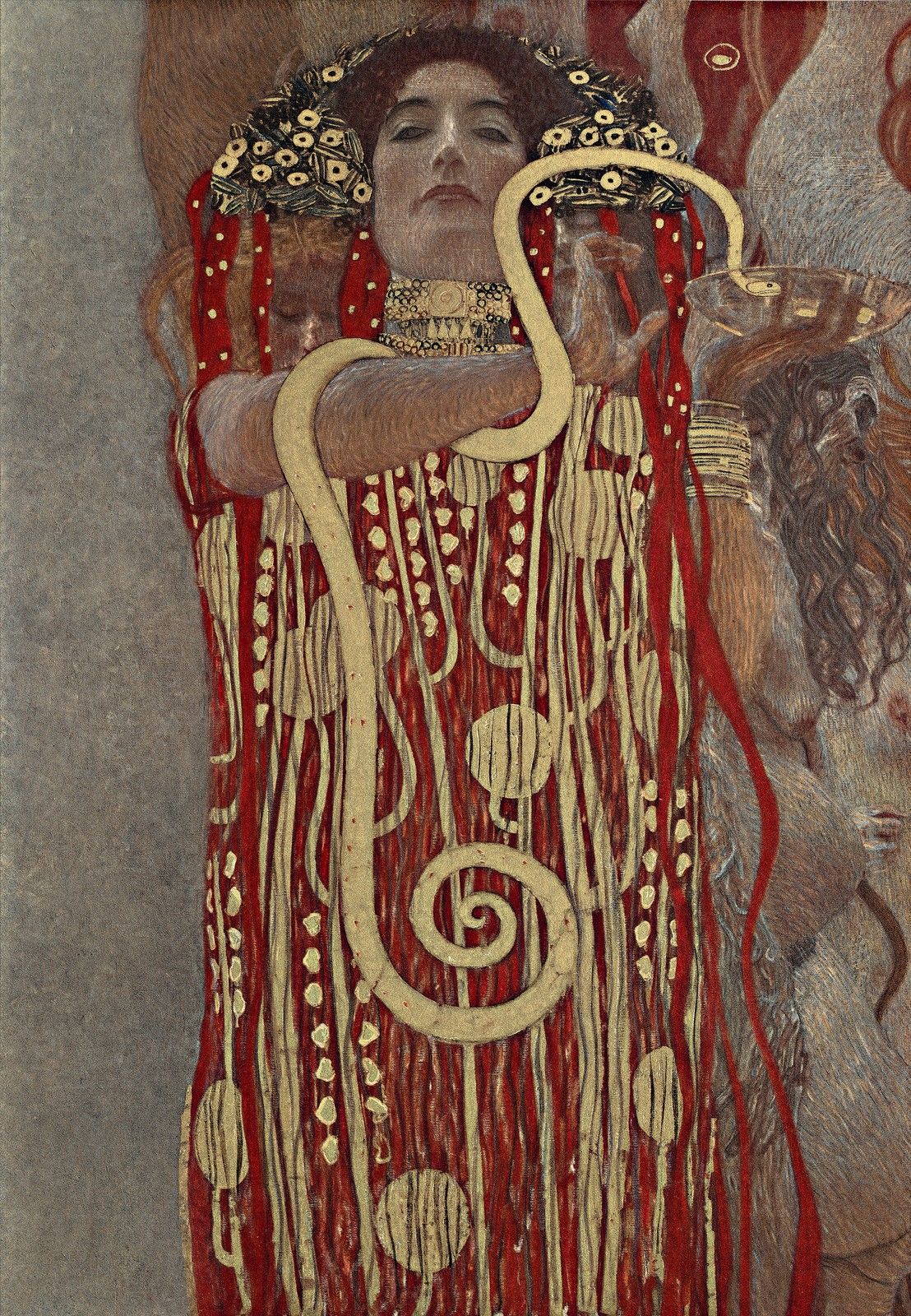 Null Hygieia (1900), Estampado, según Gustav Klimt, Estampado en color firmado s&hellip;