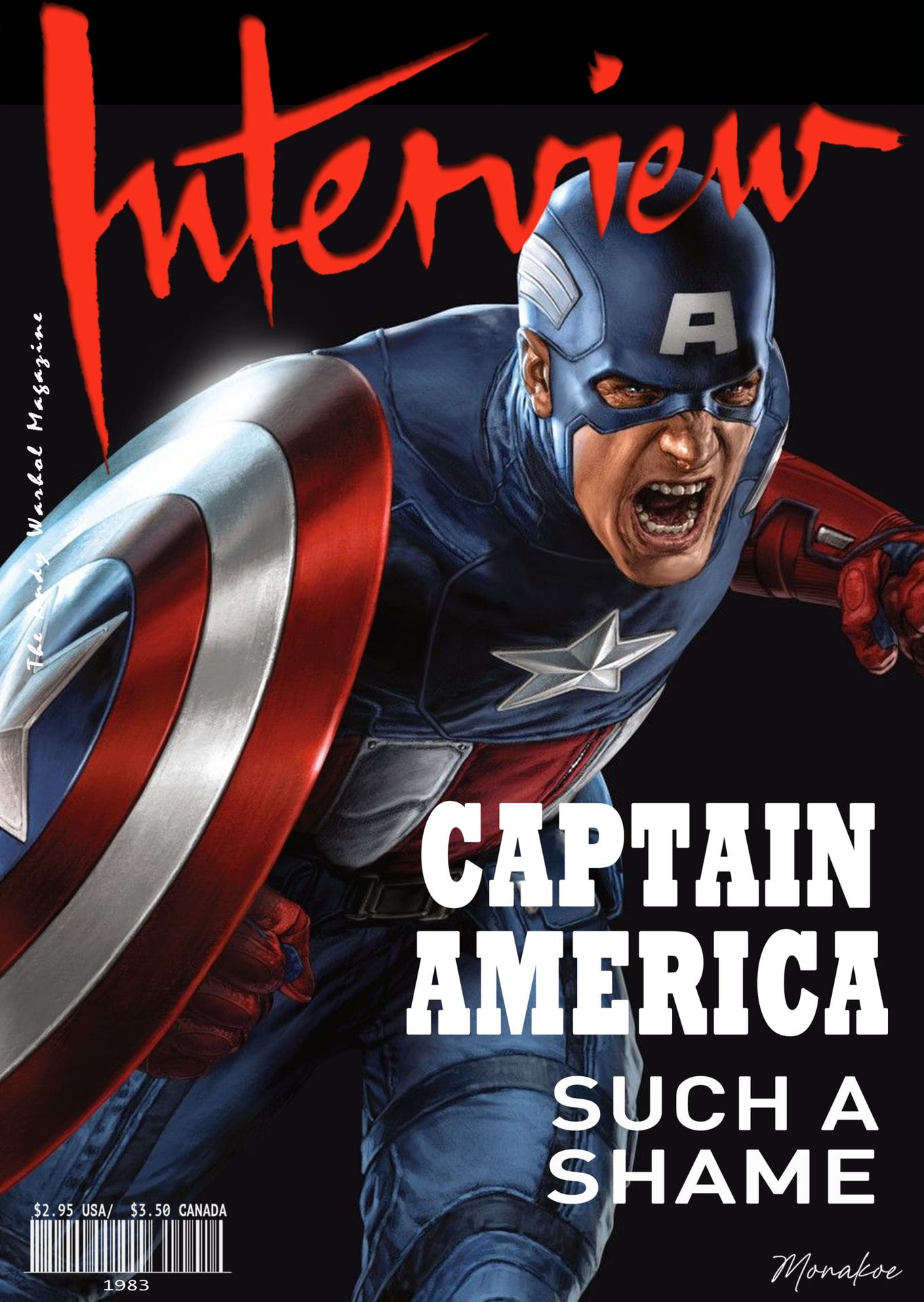Null Interview the Andy Warhol Magazine (after), Captain America, Monakoe, print&hellip;