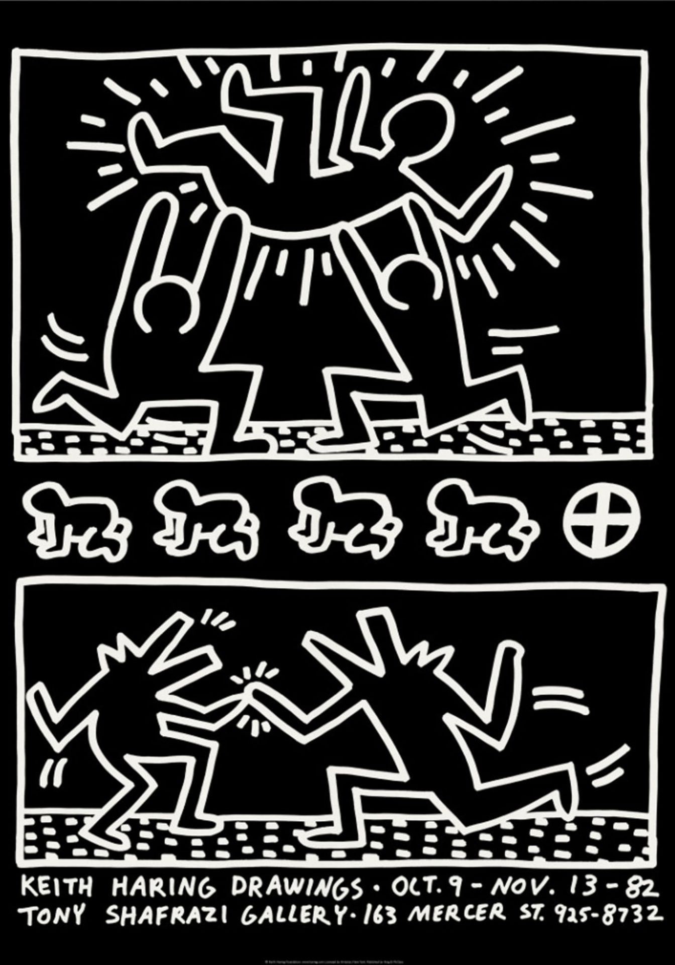 Null Keith Haring (después), Cartel Shafrazi, 1982

Papel de póster, Tamaño 39 x&hellip;