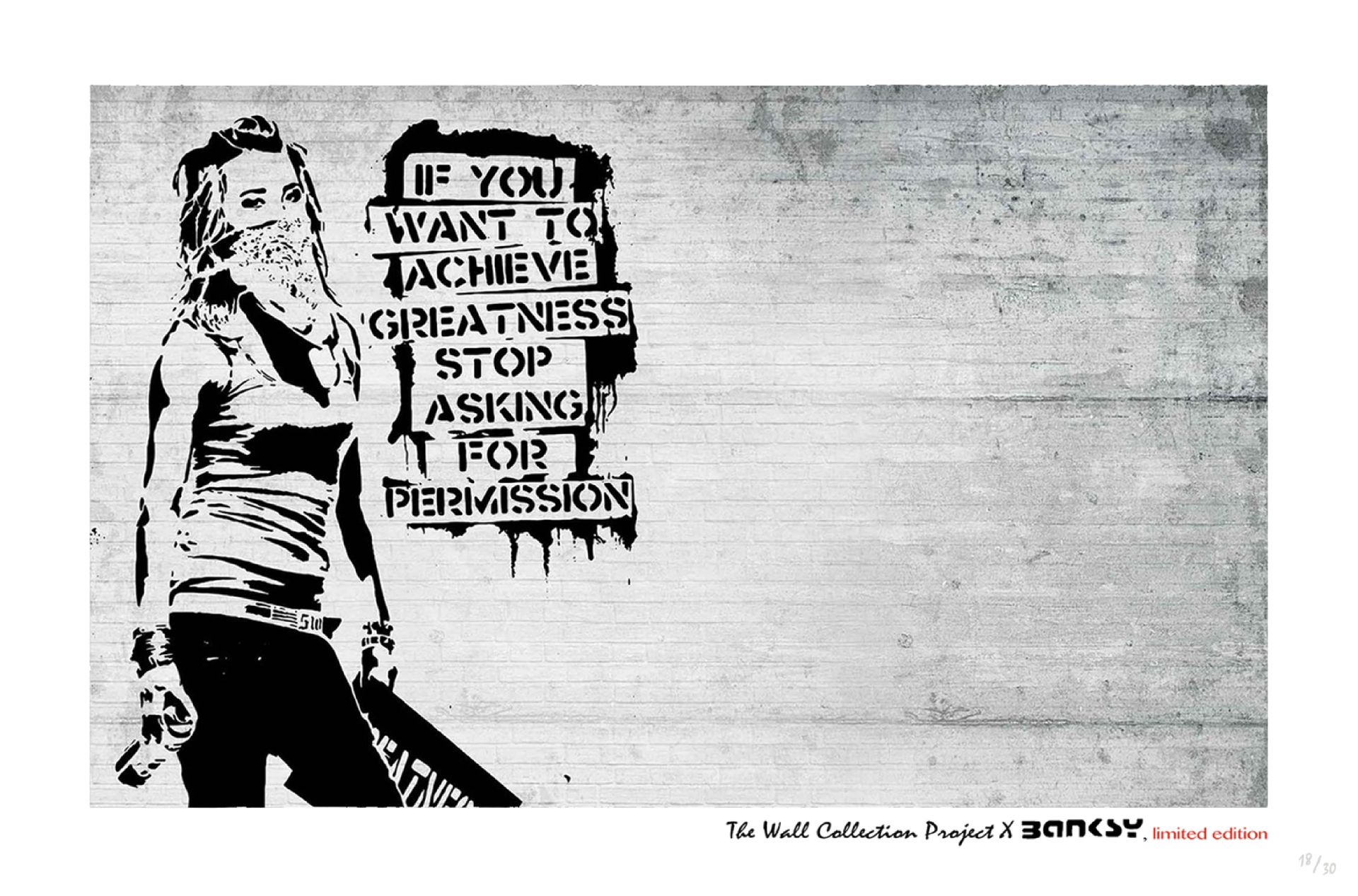 Null Banksy (después)

Si lo desea, The Wall Edition x Banksy after, visual impr&hellip;
