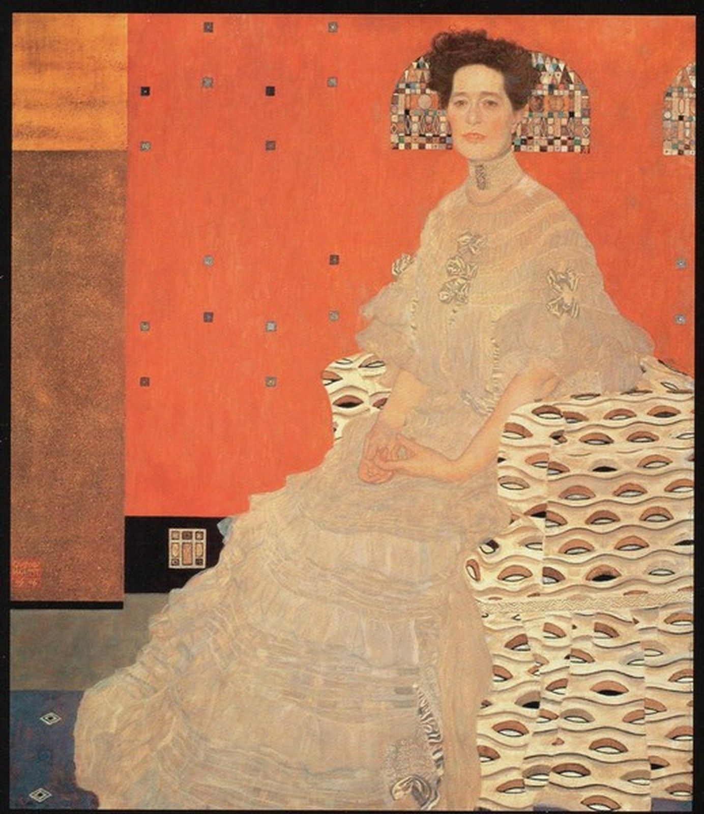Null Fritza Riedle (1906), Print, d'après Gustav Klimt, Épreuve en couleur signé&hellip;