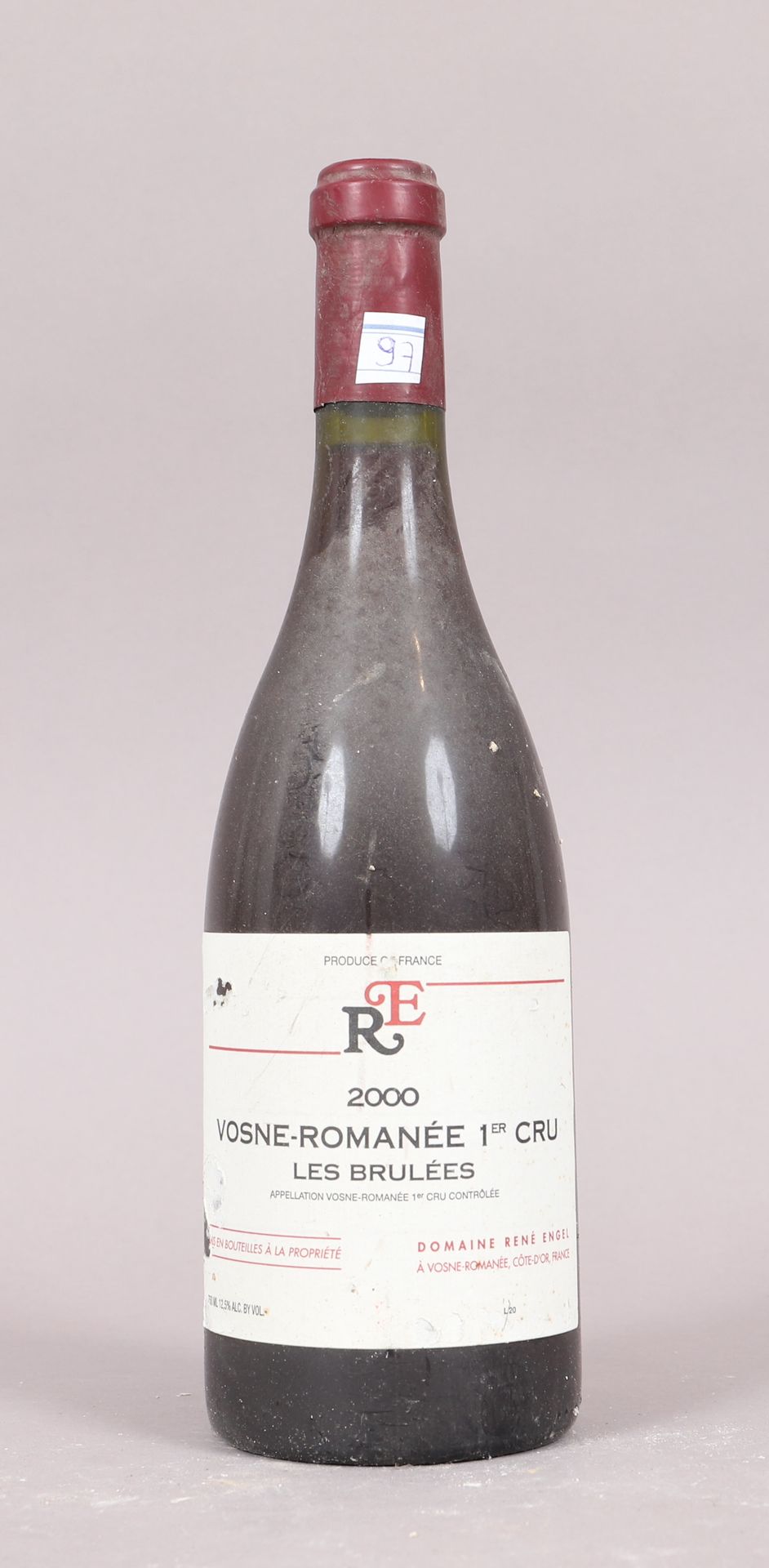 Null Vosne Romanée 1er cru Les brulées (x1) .
Domaine René Engel 
2000 
0,75L