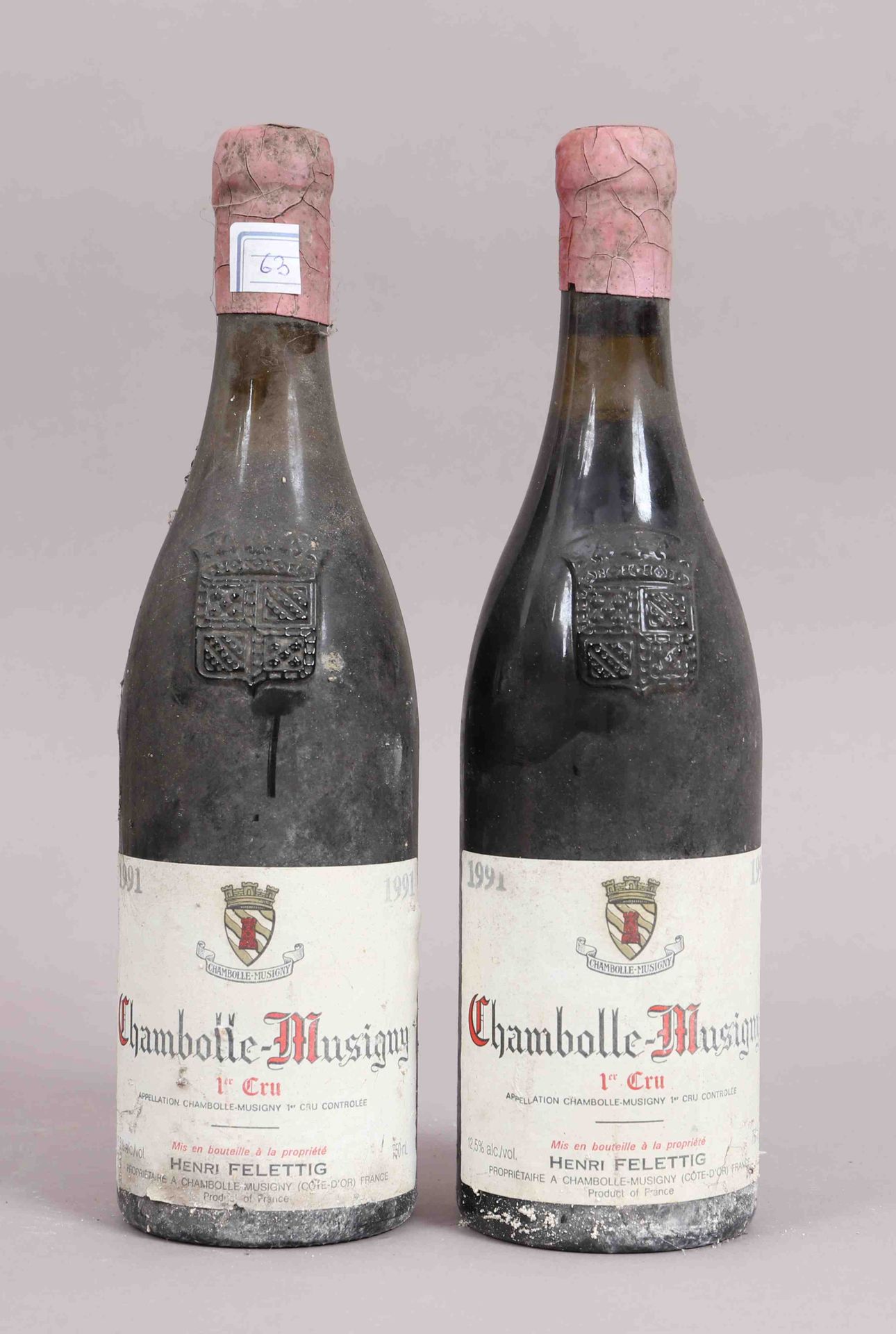 Null Chambolle-Musigny 1er cru (x2) (francés)
Henri Felettig 
1991 
0,75L