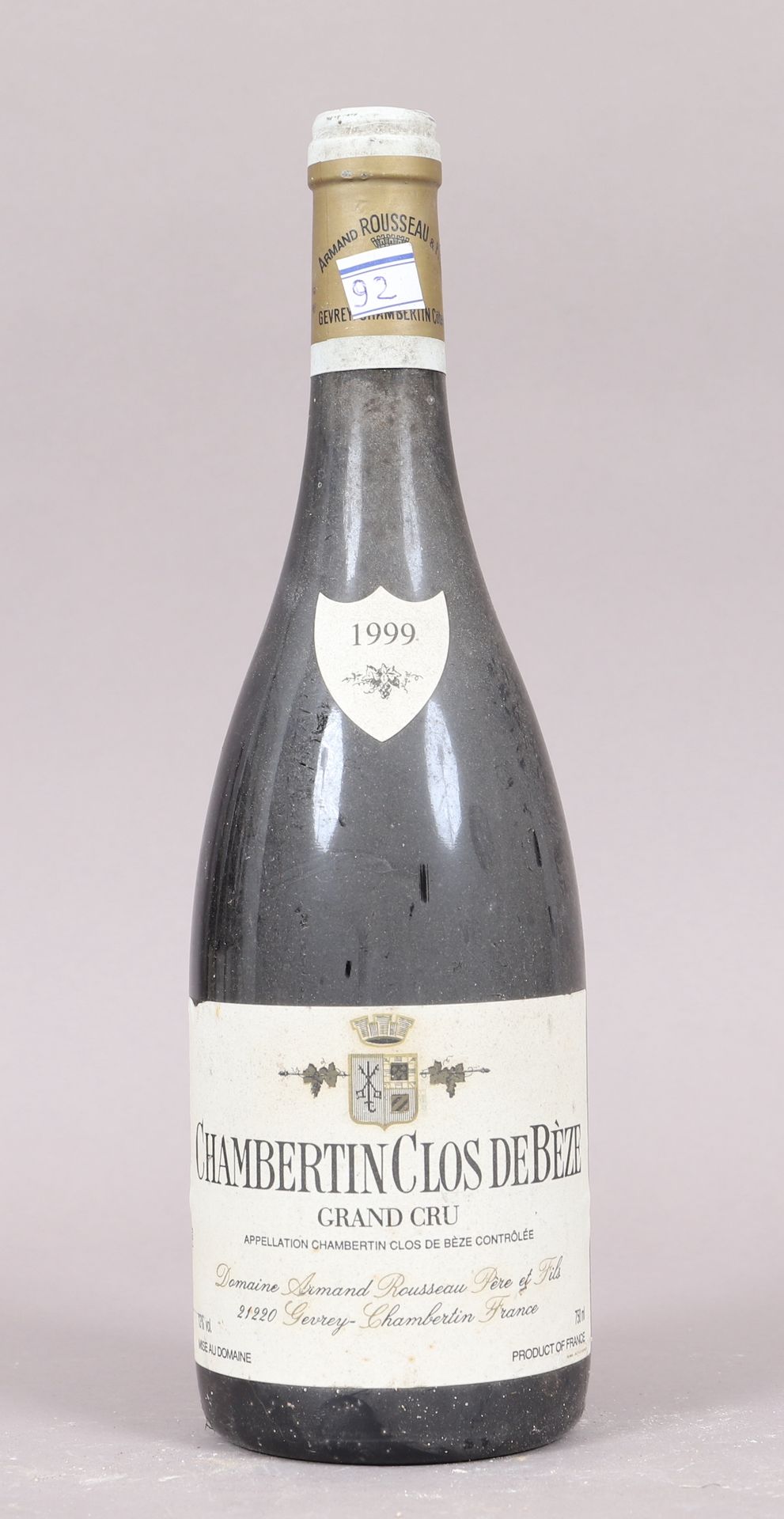 Null Chambertin Clos de Bèze GC (x1) .
Domaine Armand Rousseau Père et Fils .
19&hellip;