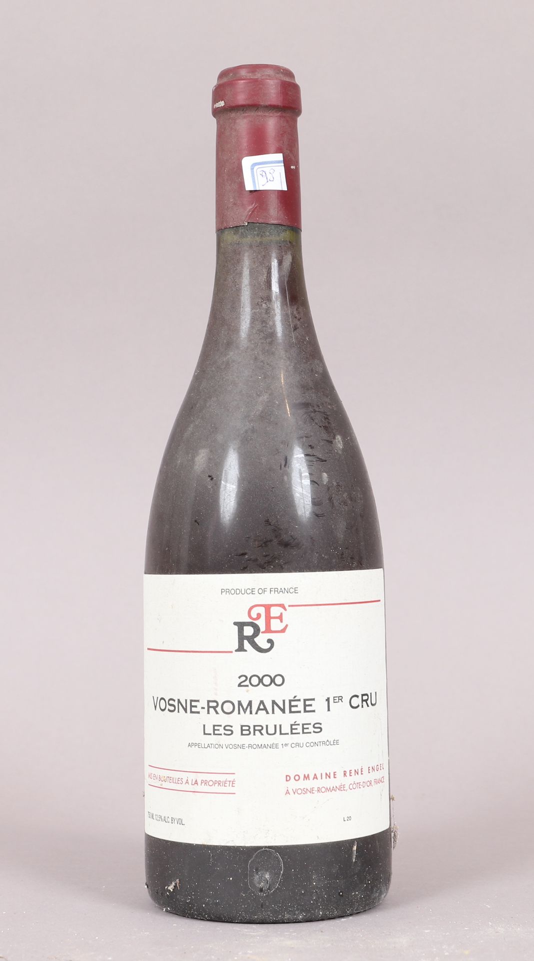 Null Vosne Romanée 1er cru Les brulées (x1) 
Domaine René Engel 
2000 
0,75L