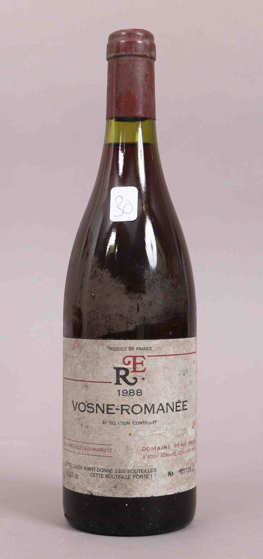 Null Vosne-Romanée (x1) 
Domaine René Engel 
1988 
0,75L