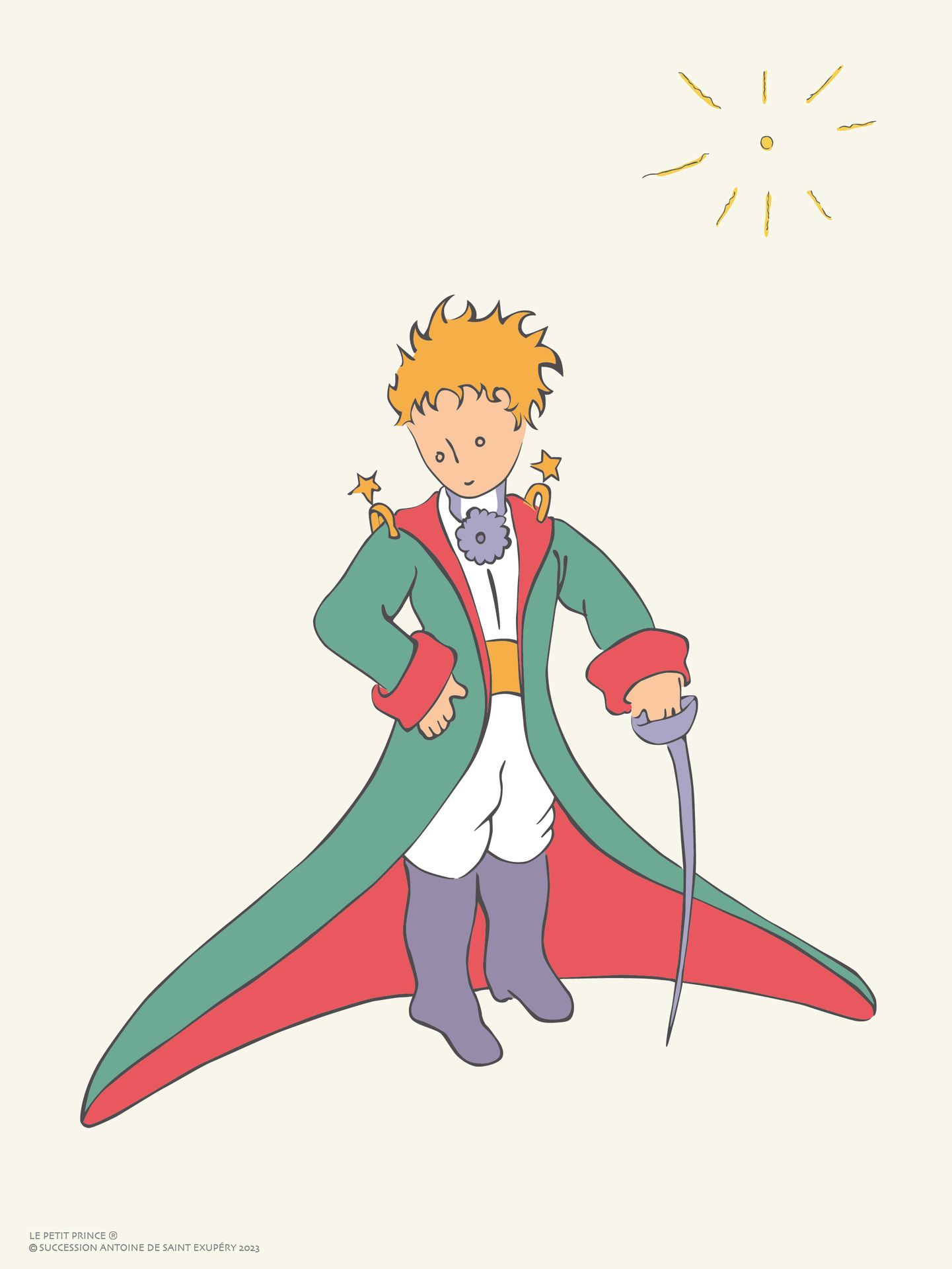 Antoine de Saint-Exupéry - Le Petit Prince en tenue. Lit… | Drouot.com