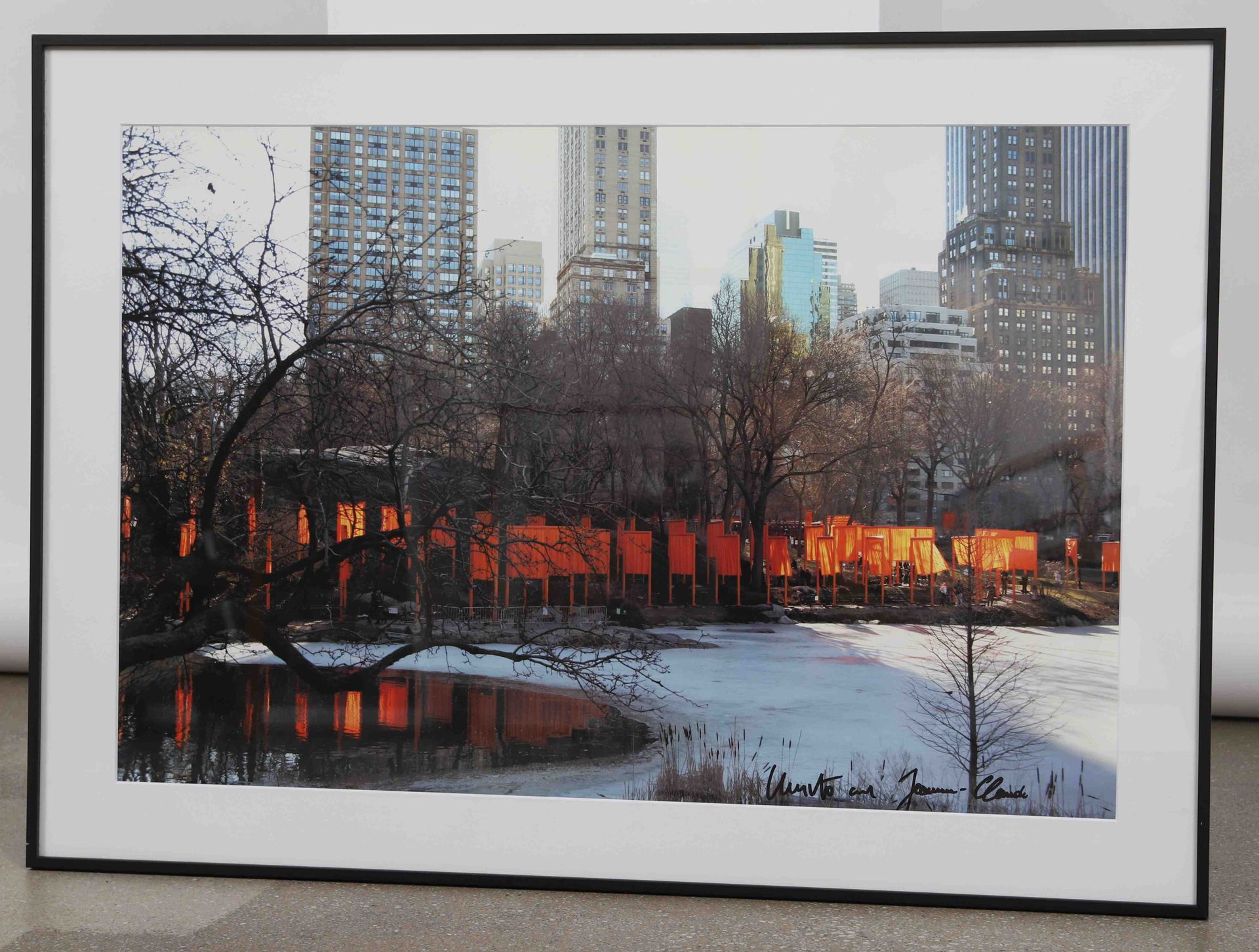 Null CHRISTO 
"Central Park New-York" 
Impression offset portant une signature a&hellip;