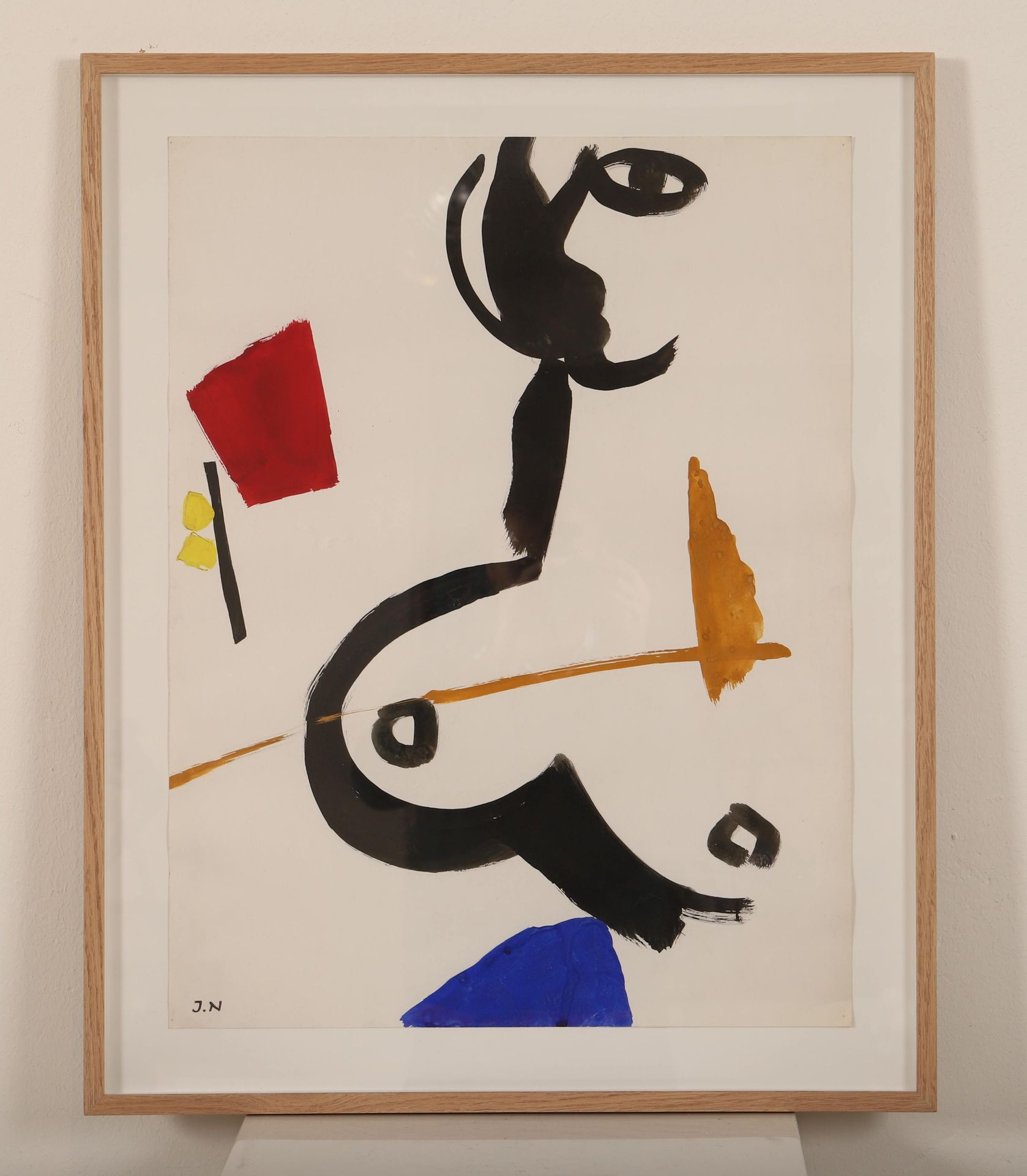 Null Jacques NESTLE(1907-1991) 
French painter 
Gouache on paper, signed with th&hellip;