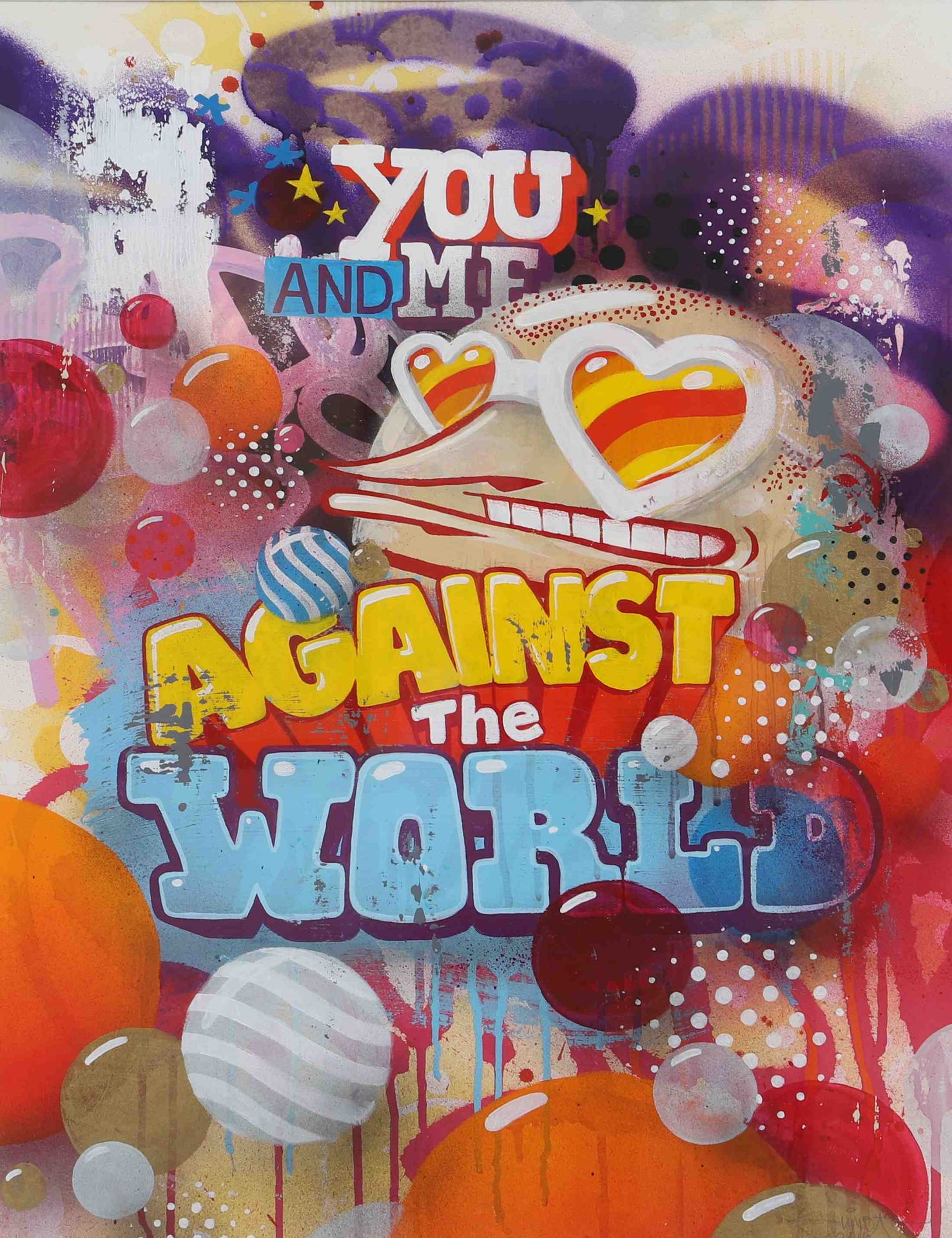 Null "You & Me against the World" von Sumo (geboren 1976). 
Malerischer Künstler&hellip;