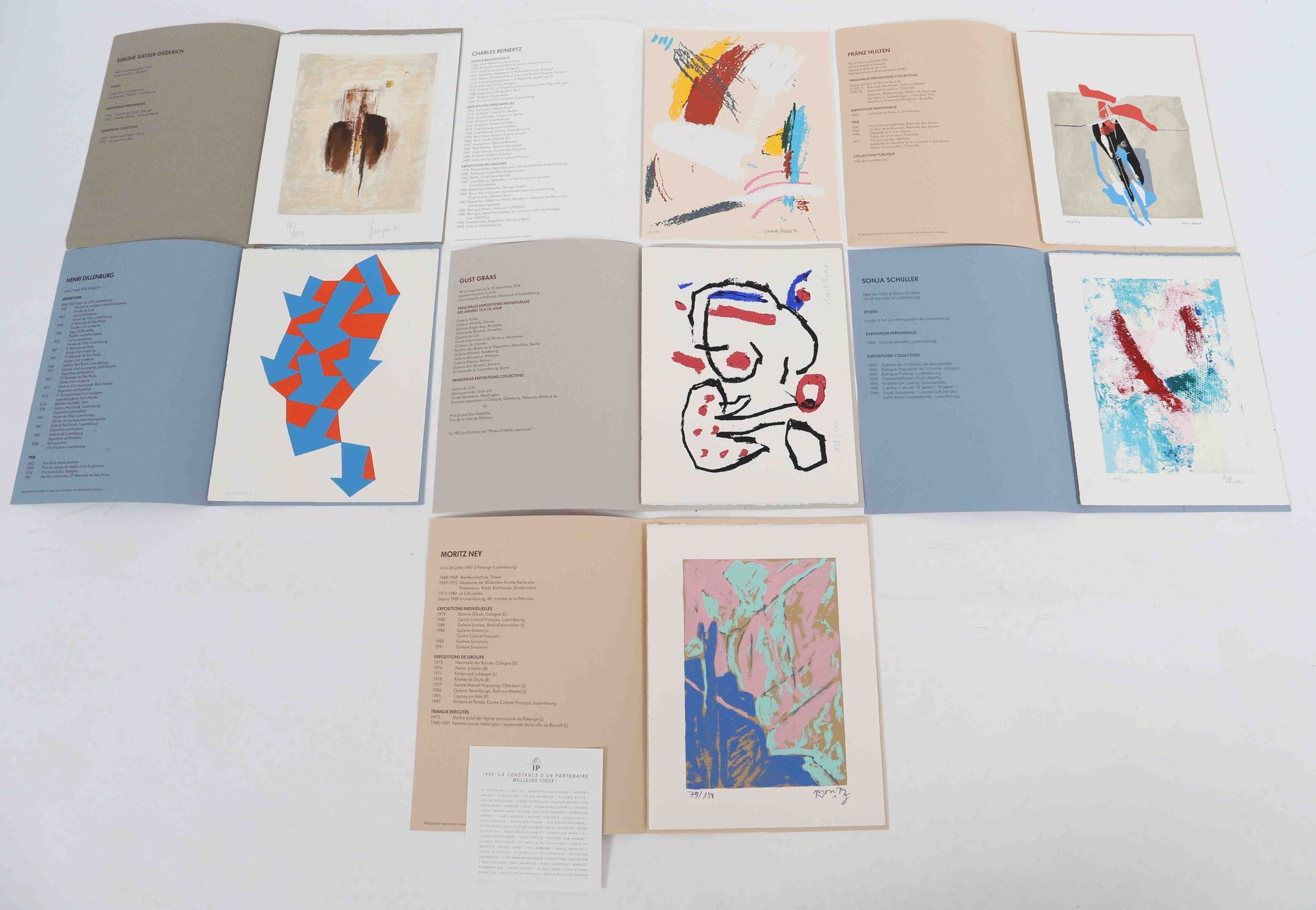 Null Set di 7 serigrafie 
In copertina dei seguenti artisti: 
- Simone Kayser-Di&hellip;