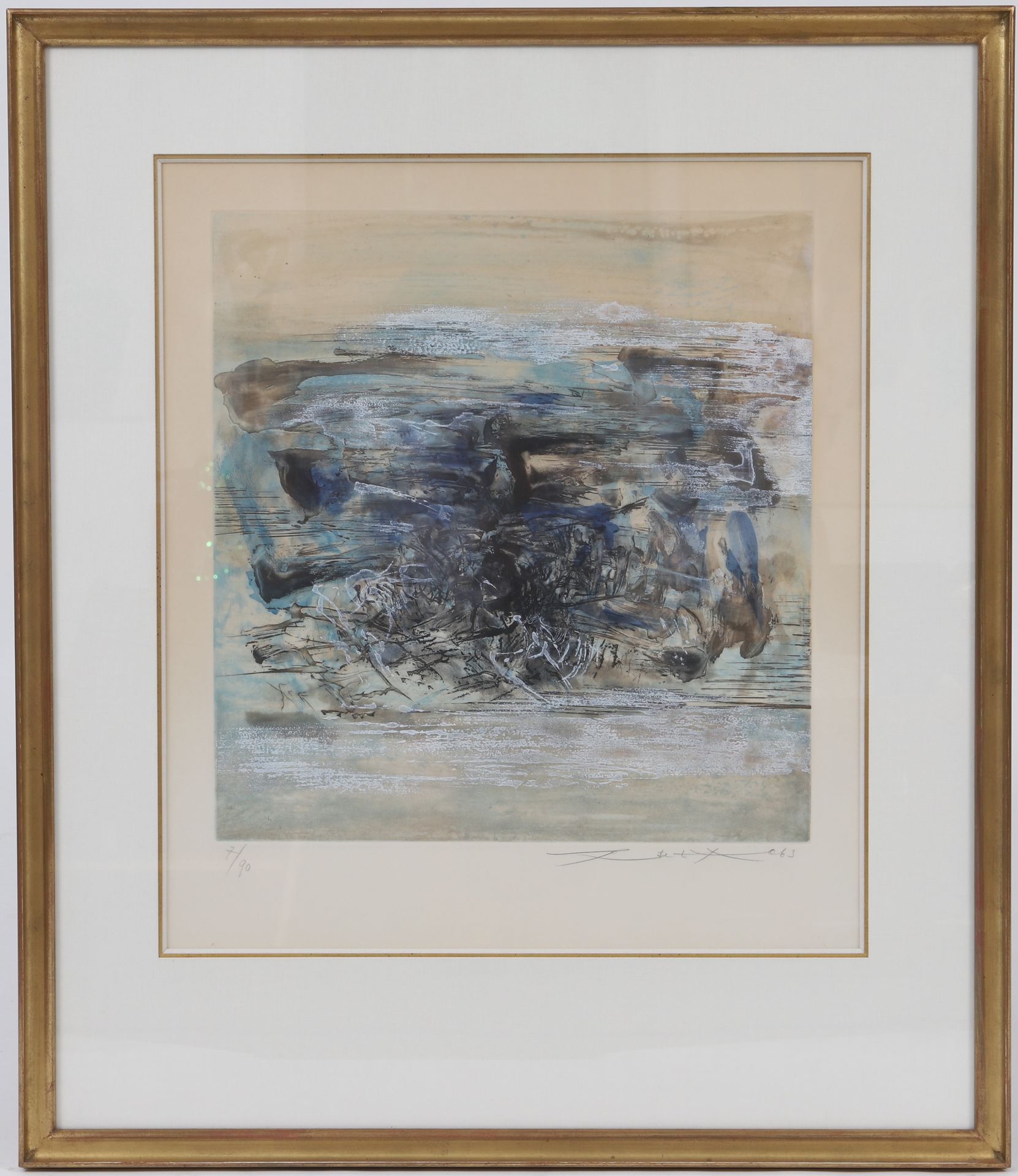 Null Zao Wou-Ki (1920-2013) 
Untitled 
Aquatint, etching, signed and dated in pe&hellip;