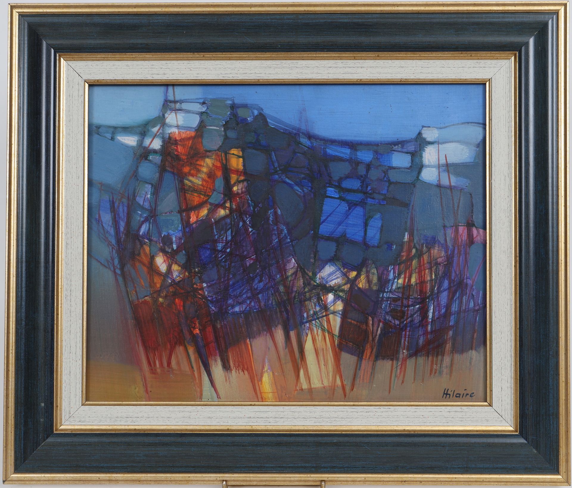 Null 卡米尔-希莱尔(1916-2004) 
"普罗旺斯风景"。 
布面油画 
右下方有签名 
背面有标题和日期1967 
尺寸见图：高：31；宽：39厘米