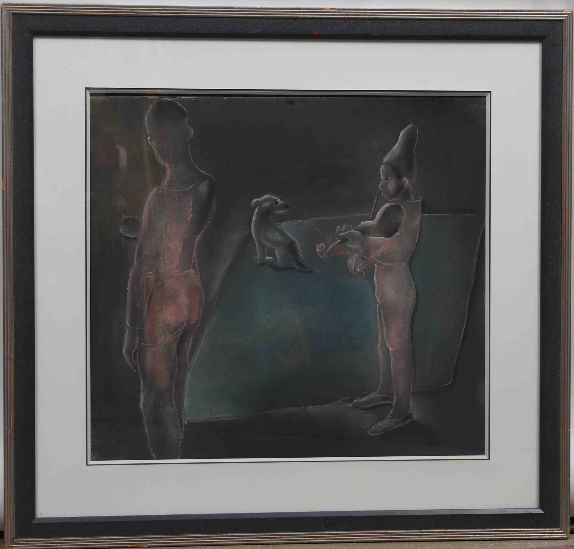 Null Jean Lambert Rucki (1888-1967) 
"Characters" 
Pastel on paper 
Signed and d&hellip;