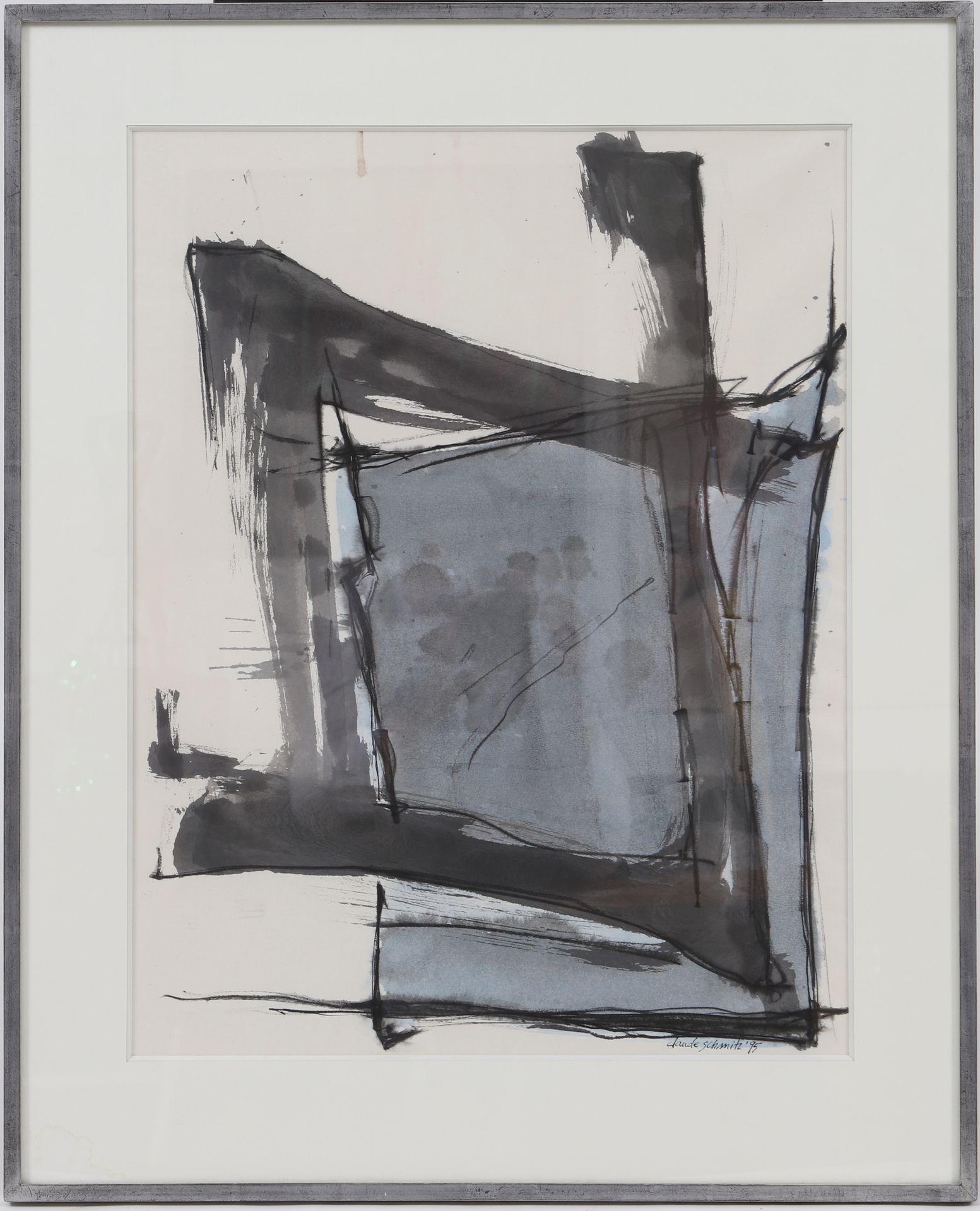 Null 克劳德-施密茨(生于1972年) 
水粉画，右下方有签名和日期，1995年。 
带画框尺寸：高：80；宽：64.5厘米