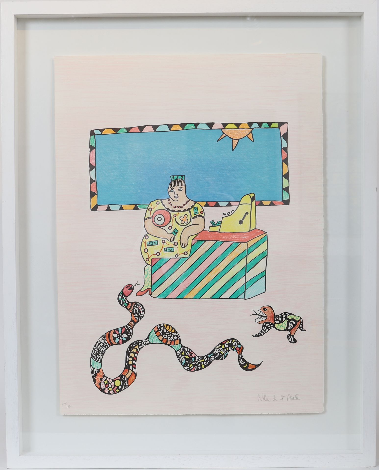 Null Niki de Saint Phalle (1930-2002) 
Siebdruck - nummeriert 131/250. 
Mit Blei&hellip;