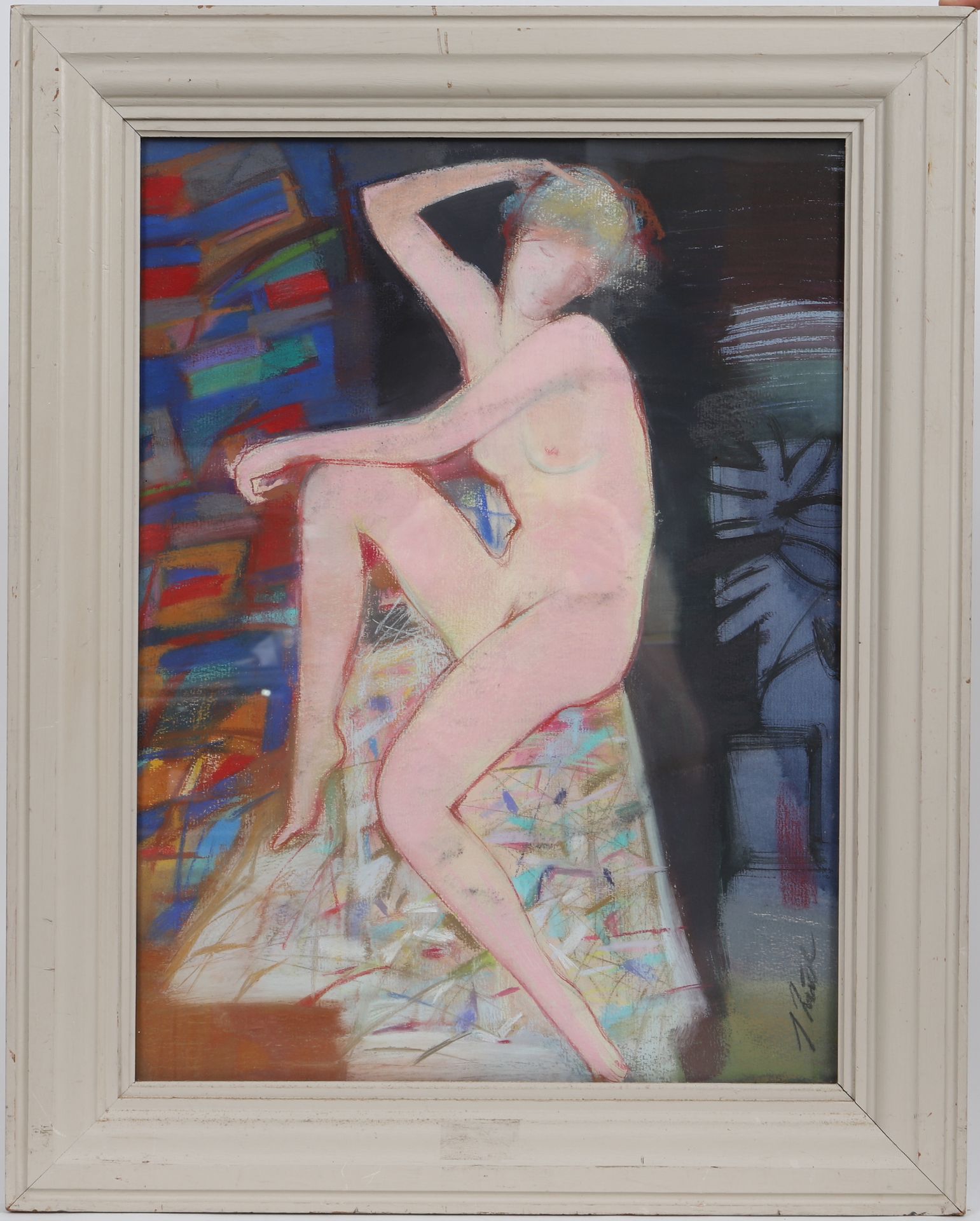 Null 卢斯-伊雷纳(生于1948年) 
纸上油画和粉彩 - 女性裸体 
右下方有签名 
作品附有1998年Marcel Spilliaert的鉴定书。 
年&hellip;