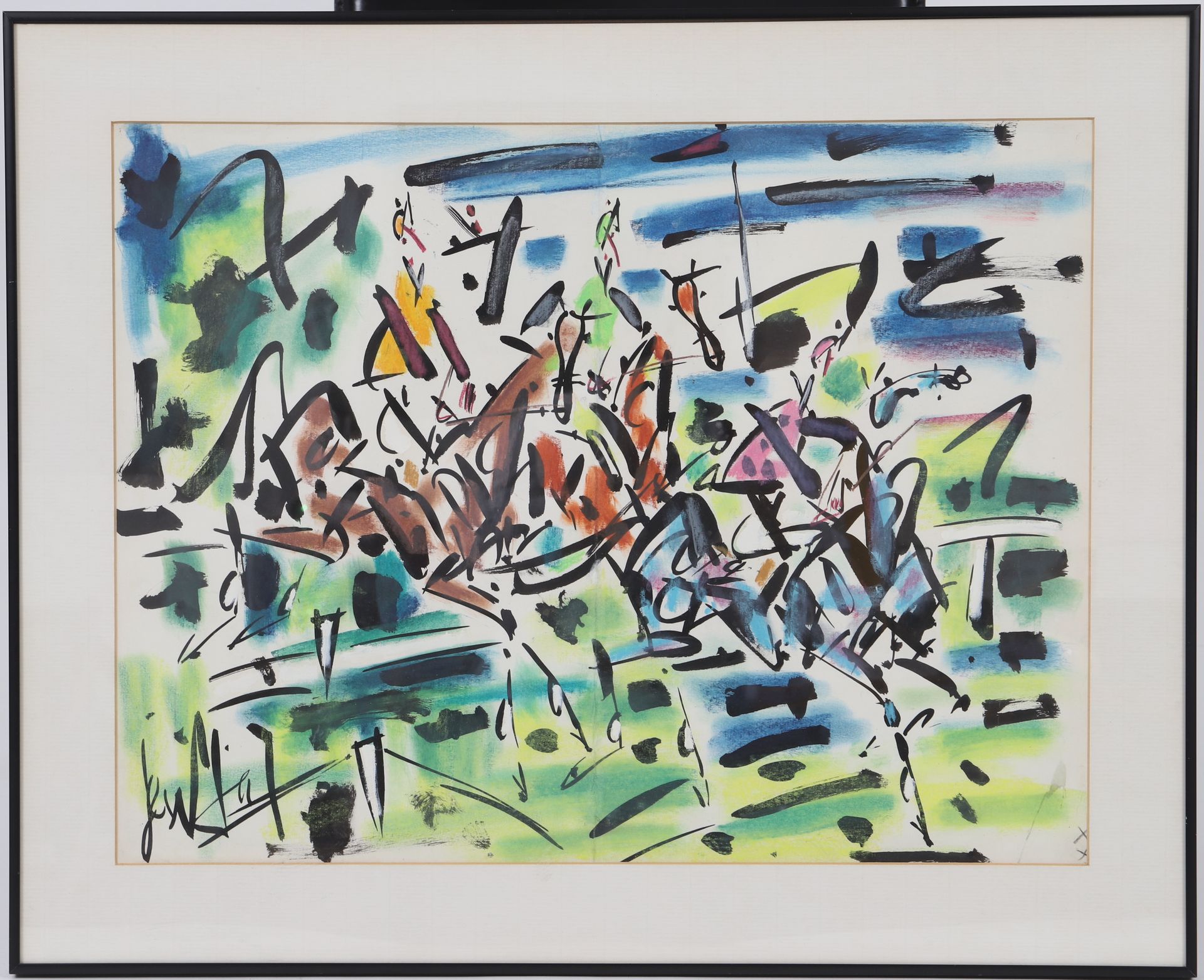 Null GEN PAUL (1895-1975) 
French painter 
Horse race 
Gouache on paper, signed &hellip;