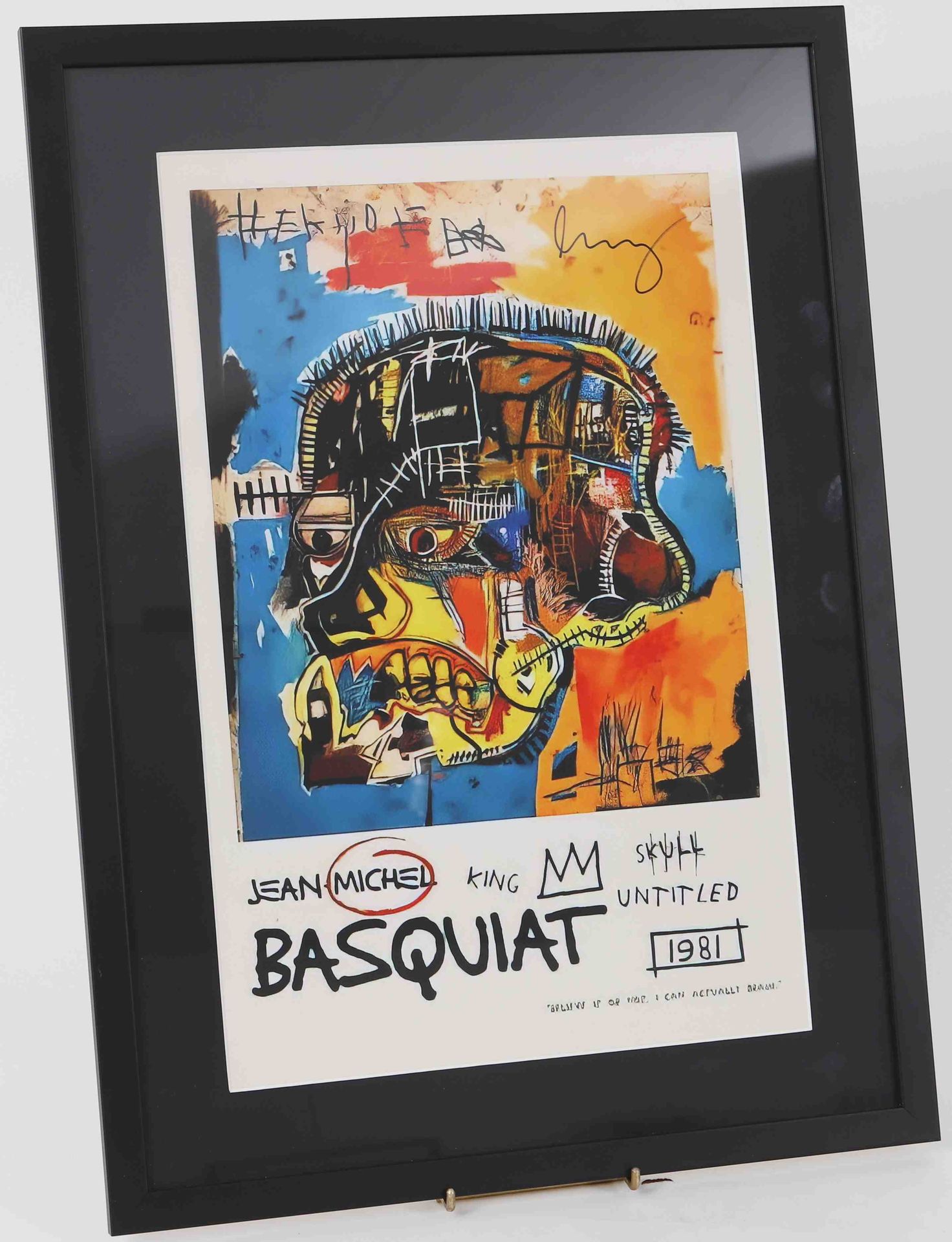 Null Jean Michel BASQUIAT (1960-1988)之后 
胶版印刷 
带画框尺寸：高：59.5；宽：43厘米