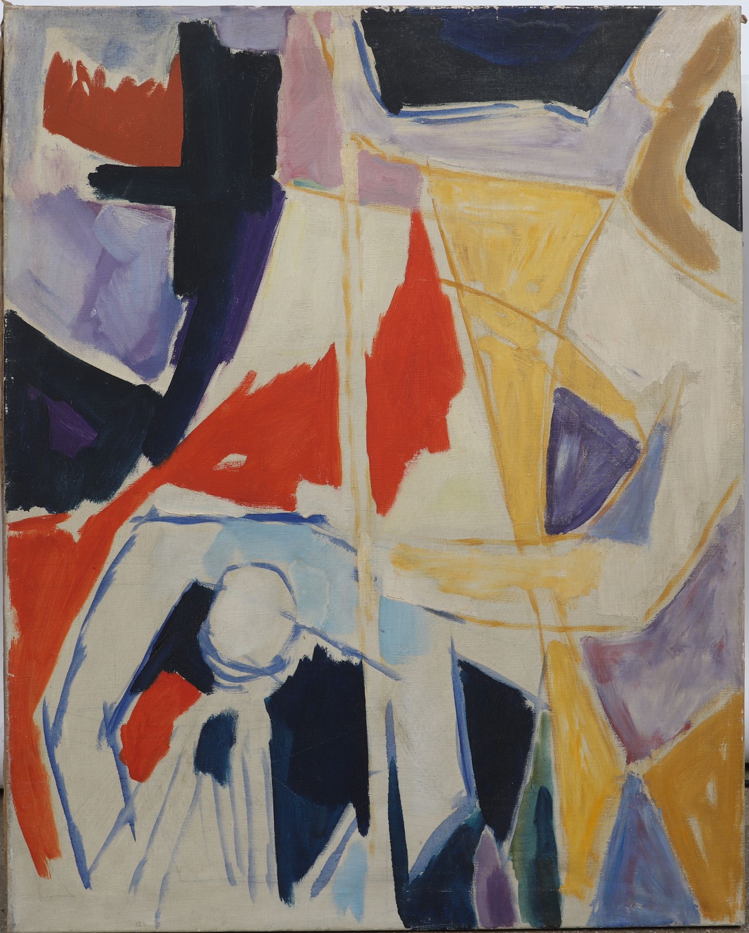 Null 雅克-内斯特莱 (1907-1991) 
法国画家 
布面油画，背面有工作室印章。 
20世纪-50年代 
尺寸：高：81；宽：65厘米 
 
雅克-&hellip;
