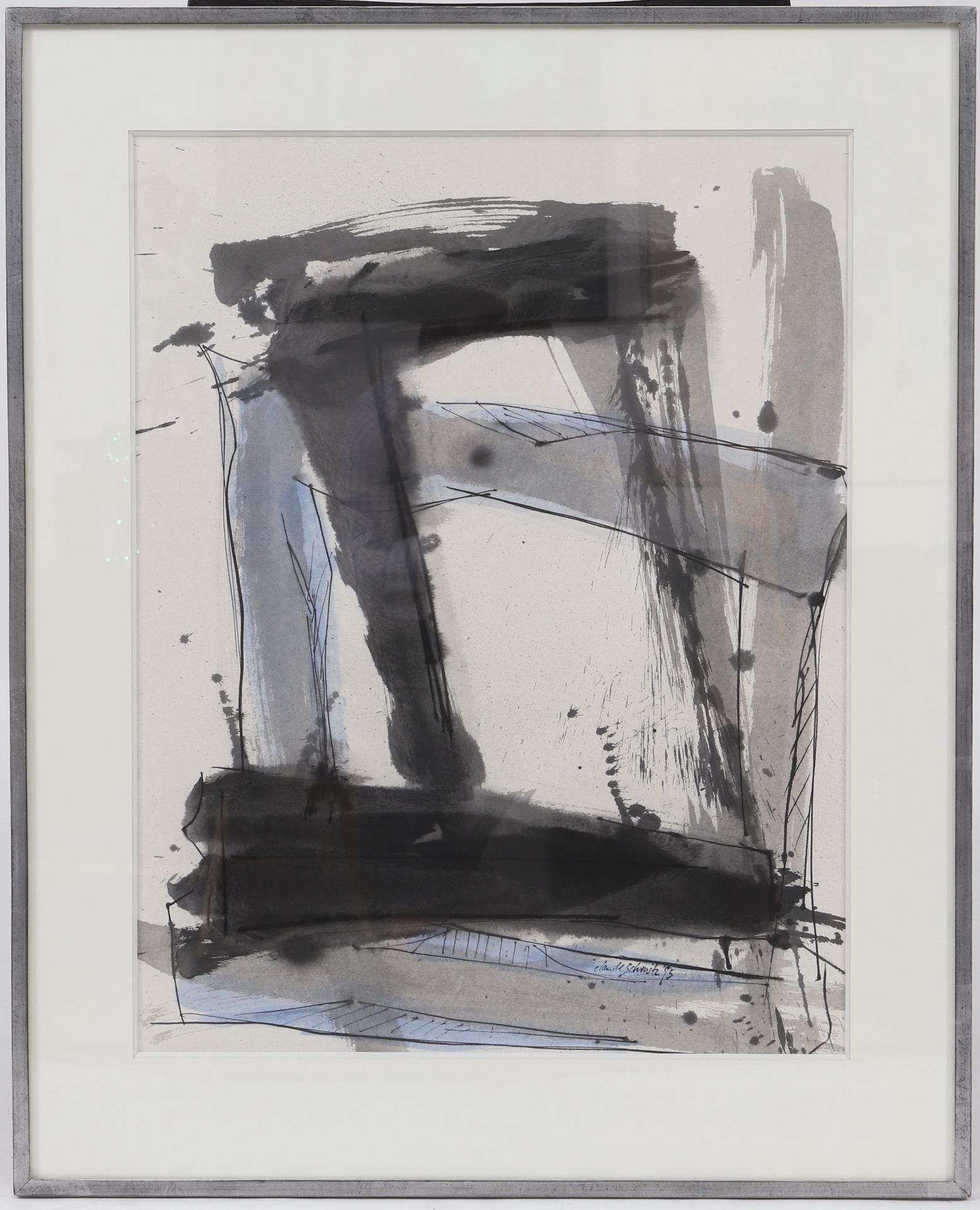 Null Claude Schmitz (born in 1972) 
Gouache, signed and dated lower right, 1995.&hellip;