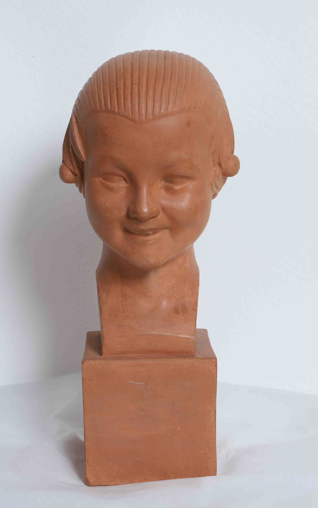 Null Gaston Herbemont
"Young girl with cherries
Terracotta bust 
Dimensions: H: &hellip;