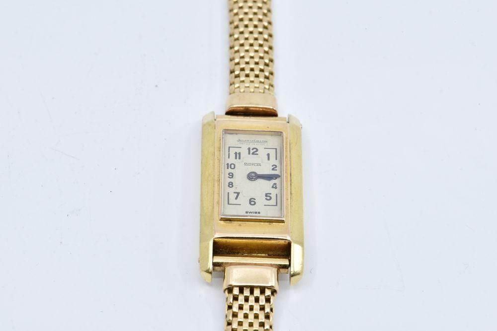 Null 
	 Jaeger Lecoultre

Ladies' wristwatch, rectangular case, articulated brac&hellip;