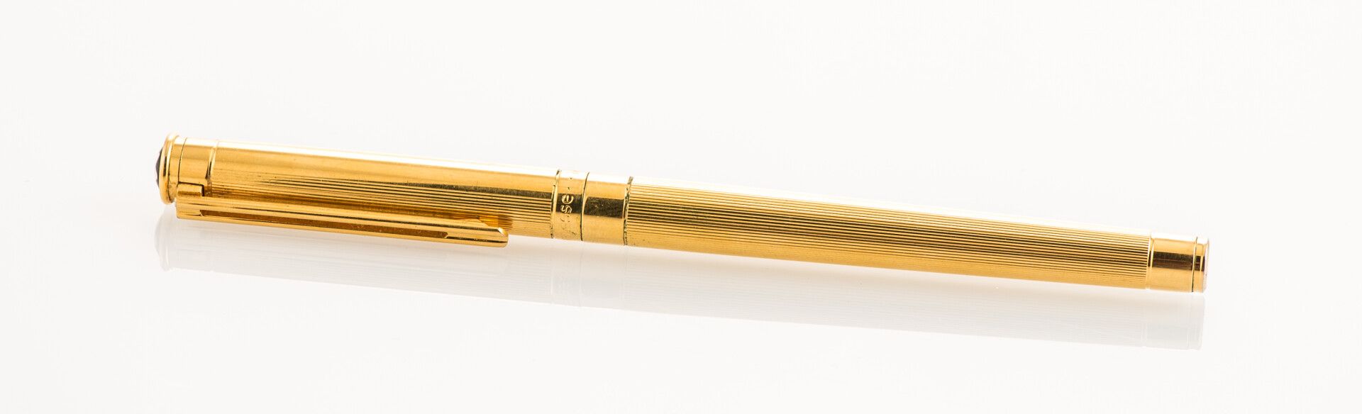 Null MONTBLANC.镀金钢笔Noblesse型号，金质笔尖75万分之一