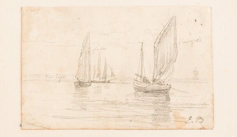 Null Eugène BOUDIN (1824-1898)

Zwei Segelboote, um 1854-1860

Bleistift auf Pap&hellip;