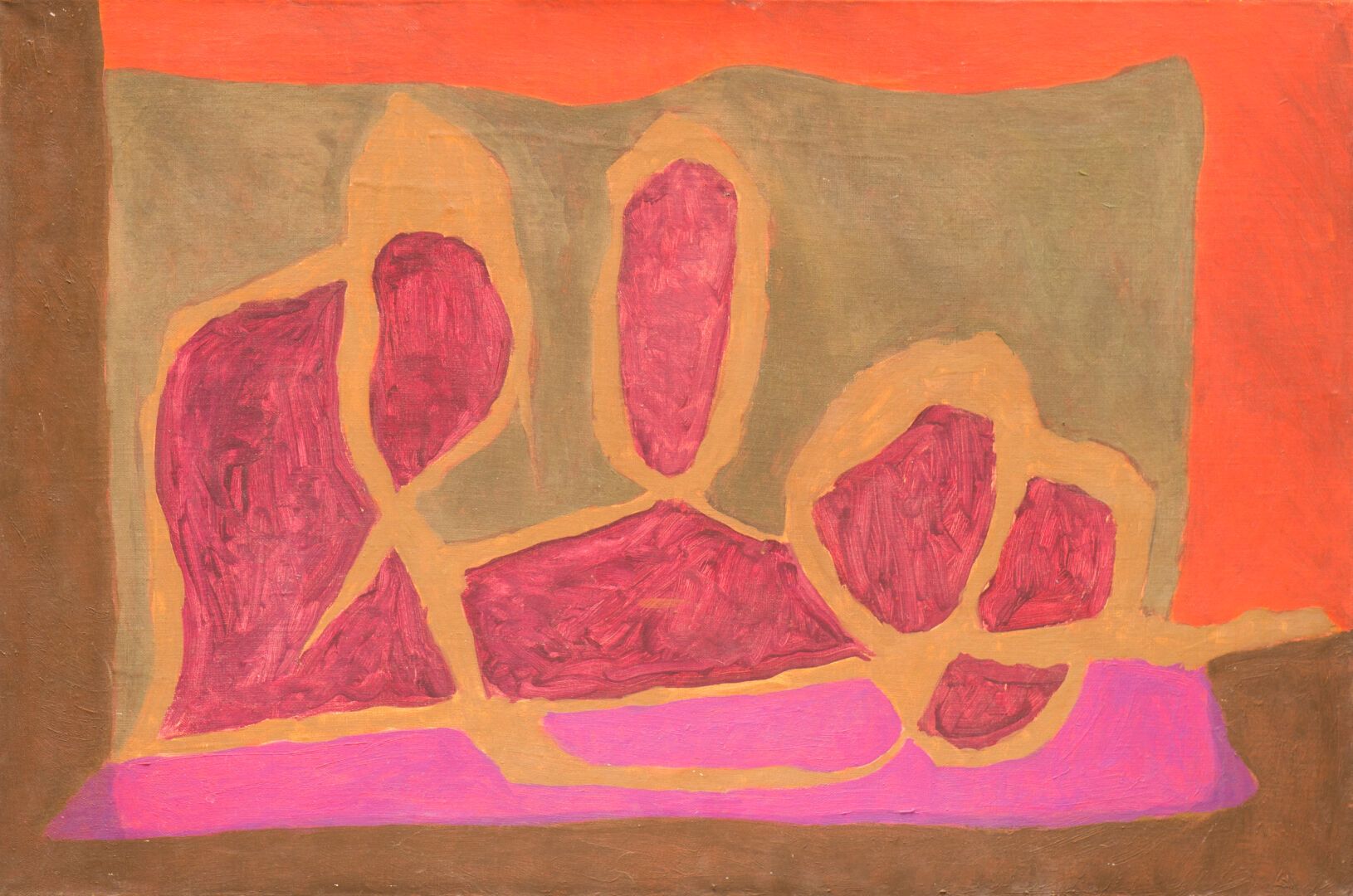 Null 帕特里克-杜普雷茨（生于1951年）。"Parole Souterraine"，布面油画，画布背面有签名、标题和日期2009（53 x 80 cm）。