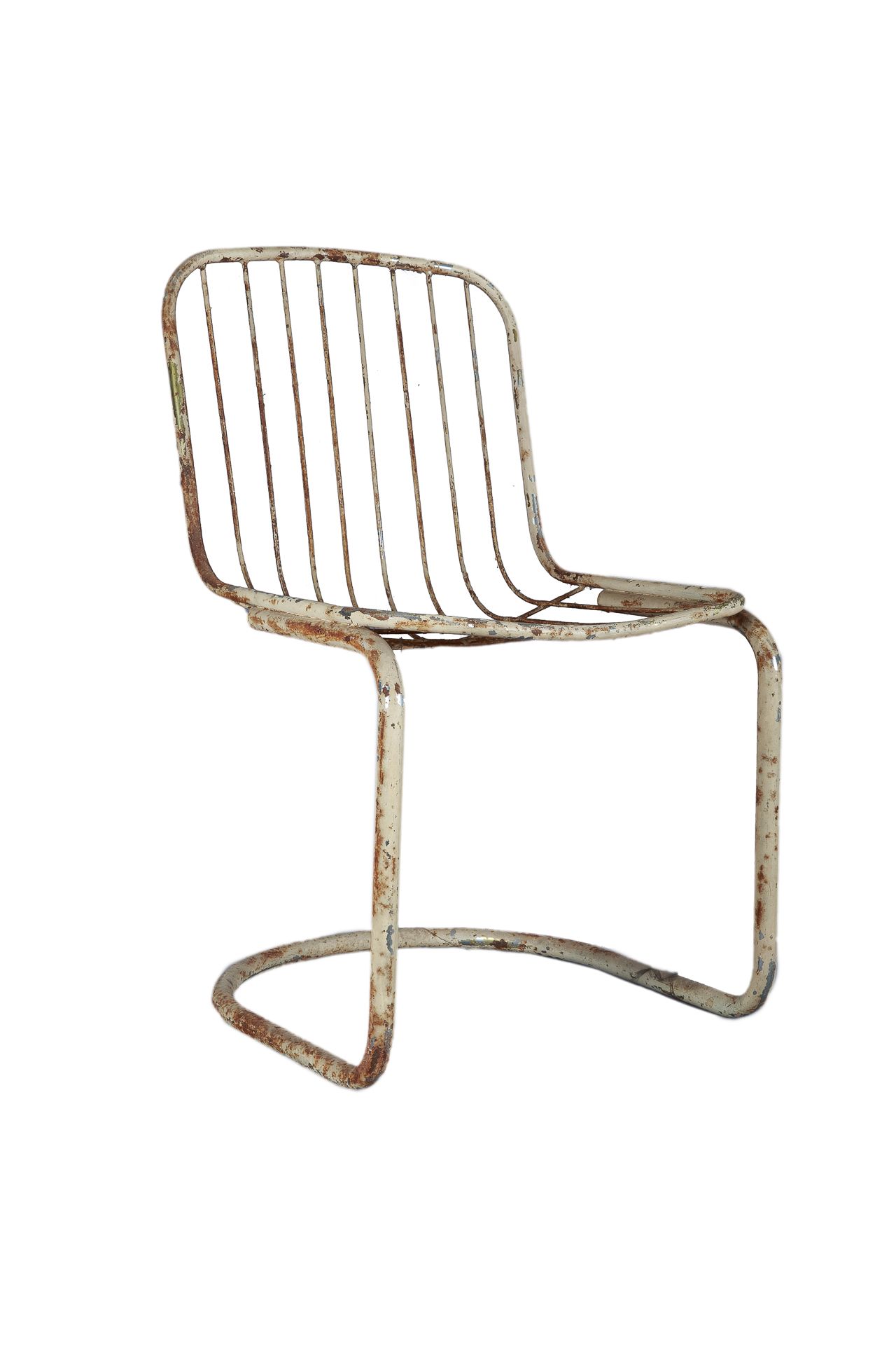 Null Gaston RINALDI (1920-1906)

Suite de 3 chaises en métal chromé. Repeints et&hellip;