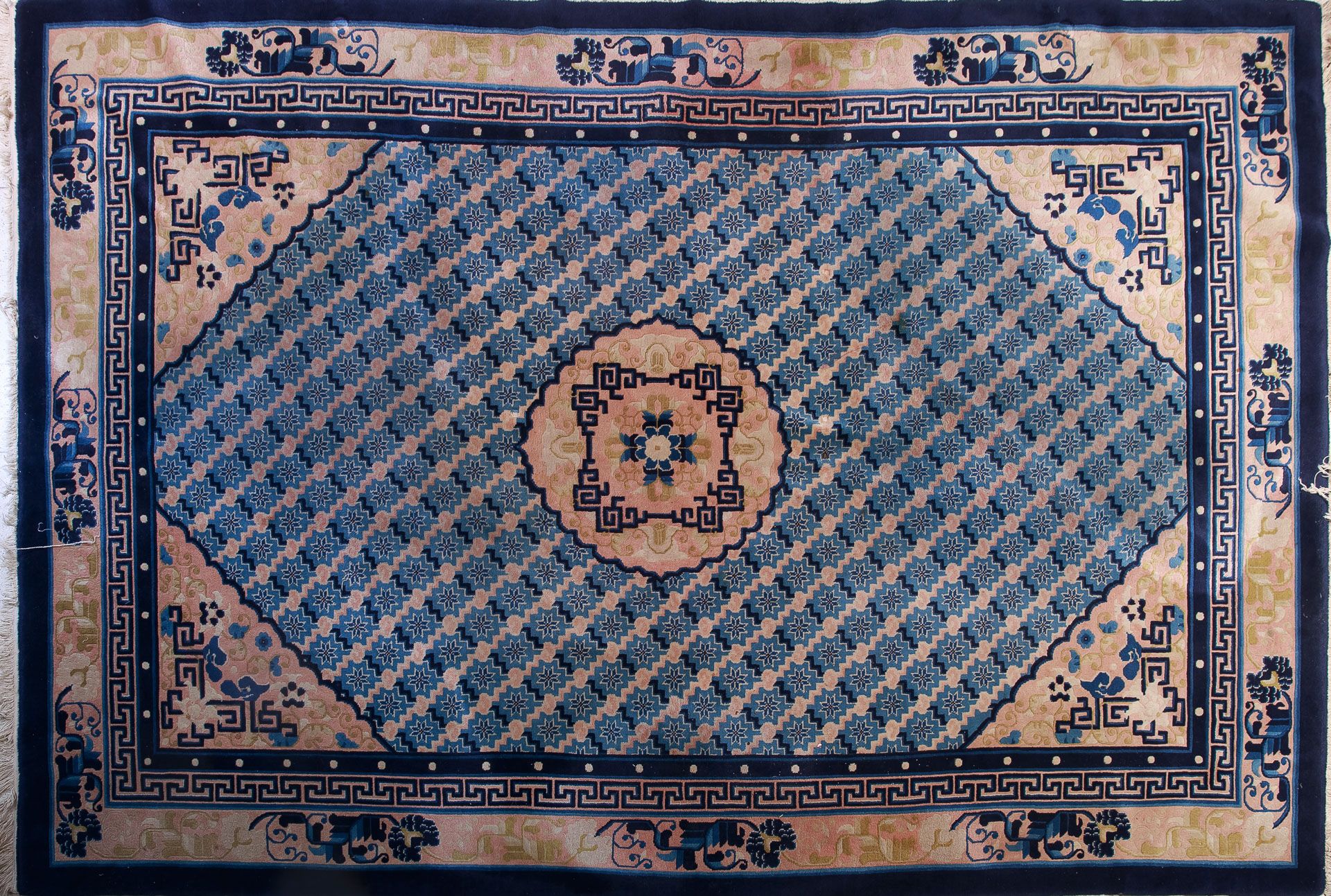 Null Ein handgefertigter chinesischer Teppich 300 x 200 cm