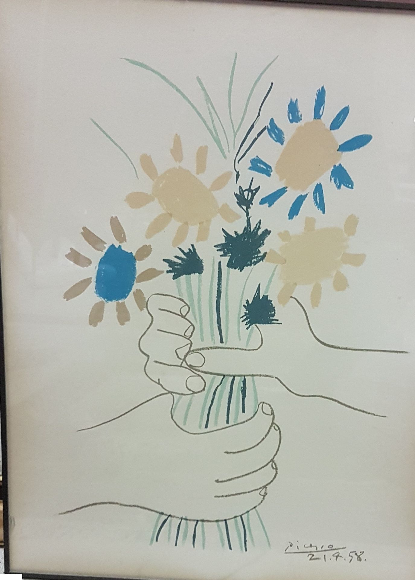 Null Nach PICASSO (1881-1973)

Der Blumenstrauß

Lithografie auf Karton, 66 x 50&hellip;