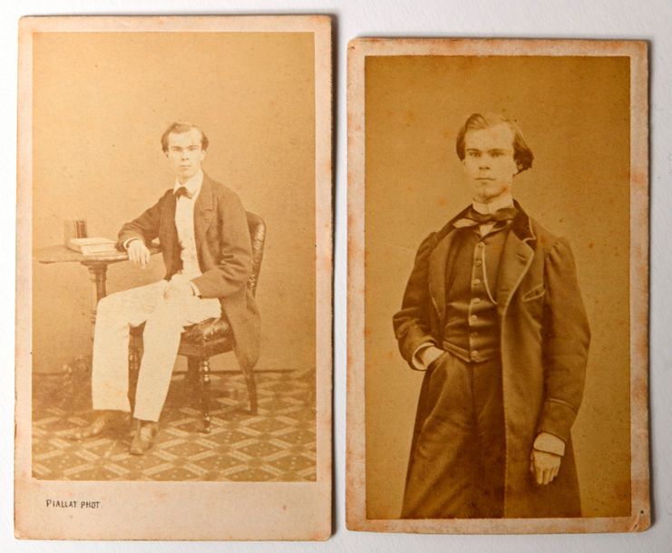 Paul VERLAINE (1844-1896), RARE ALBUM PHOTOGRAPHIQUE DE LA FAMILLE VERLAINE Paul&hellip;