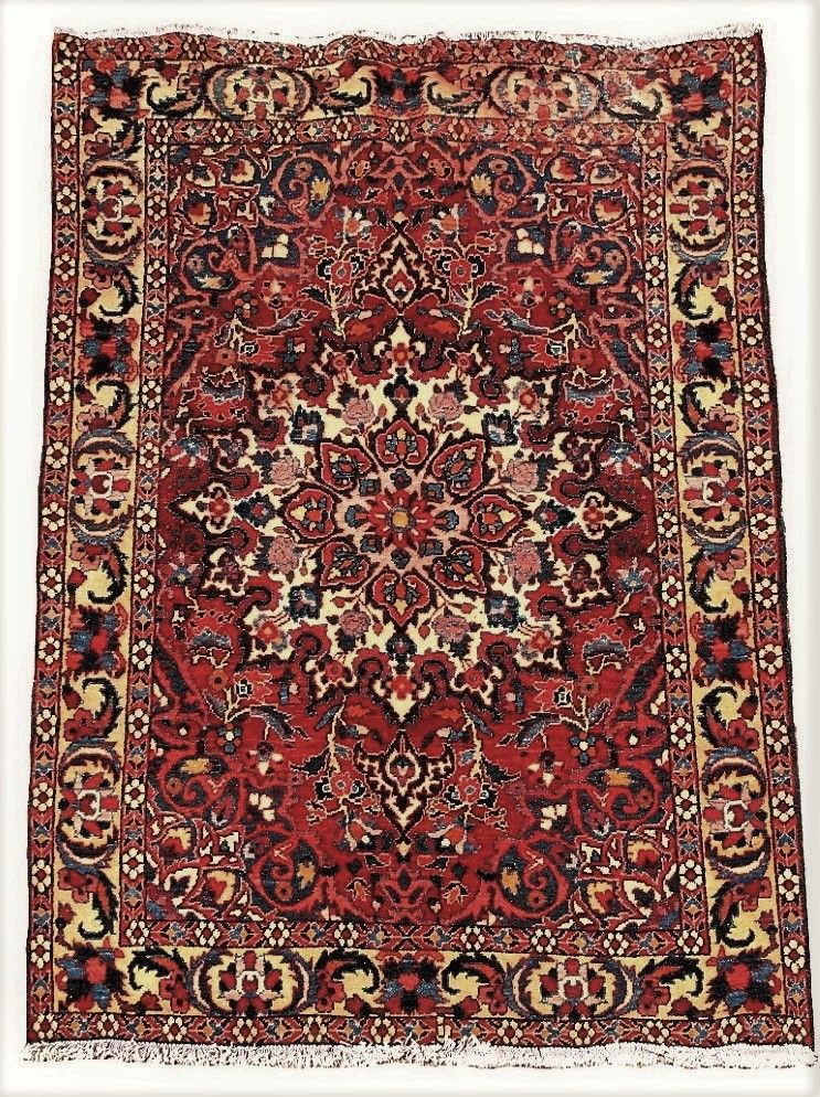 Null Bakhtiar carpet (Persia) West Iran, cotton weft and warp, wool velvet, dark&hellip;