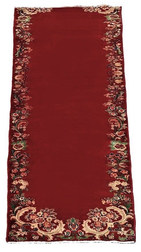 Null Tapis de couloir Kirman (Perse) sud Iran, trame et chaine en coton, velours&hellip;